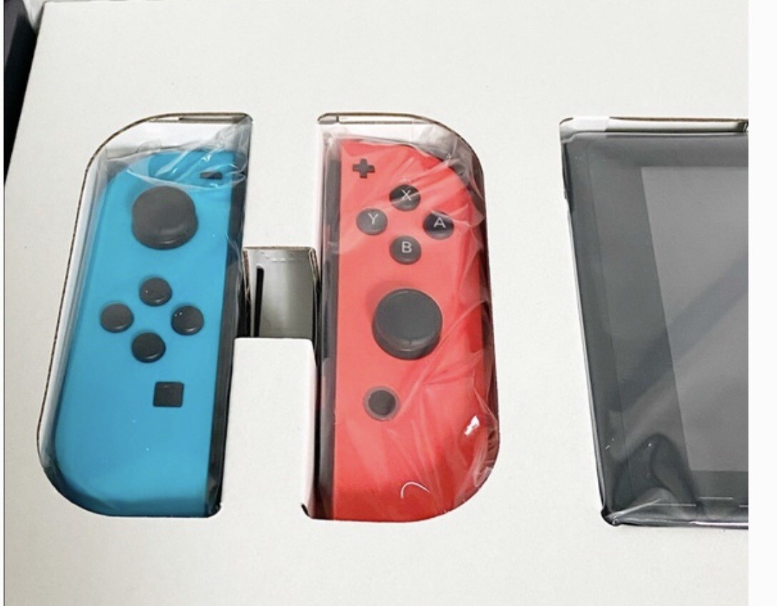 Sealed Nintendo Switch w/Blue & Red Joy-Con Controllers and Mario Kart 8 Bundle!
