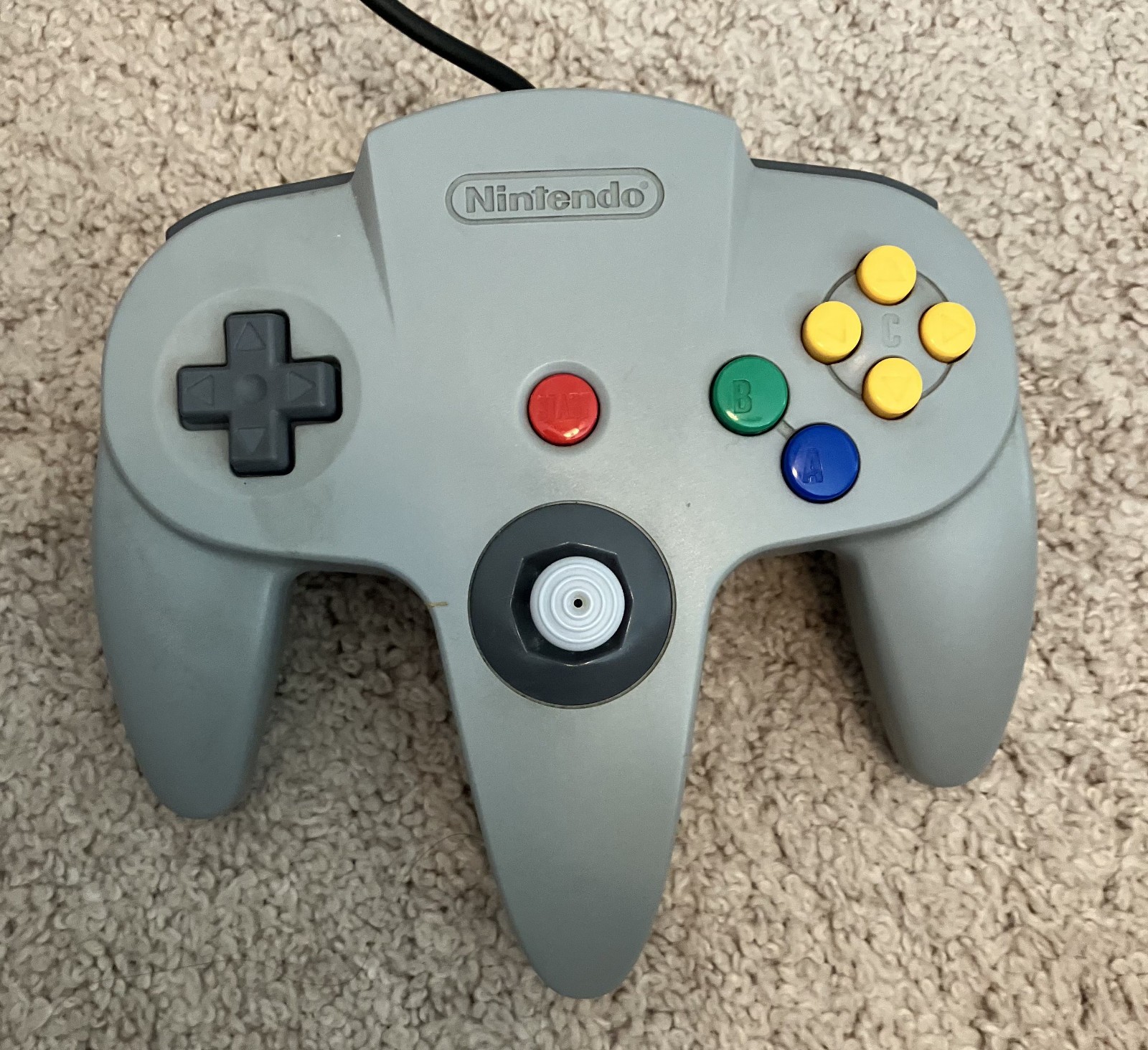 Charcoal Gray Nintendo 64 Video Game Console & Hookups, Controller NUS-001(USA)