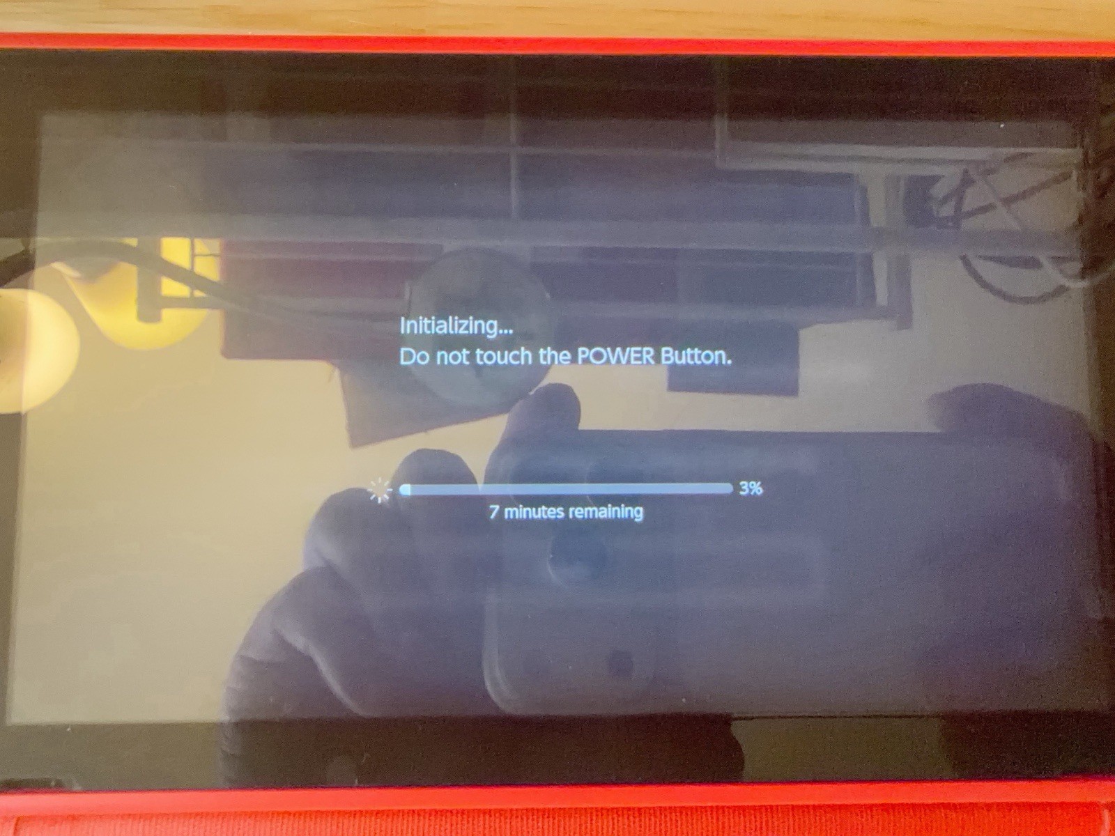 Nintendo Switch Mario Red & Blue Limited Edition Console 128 GB Mushroom SD Card