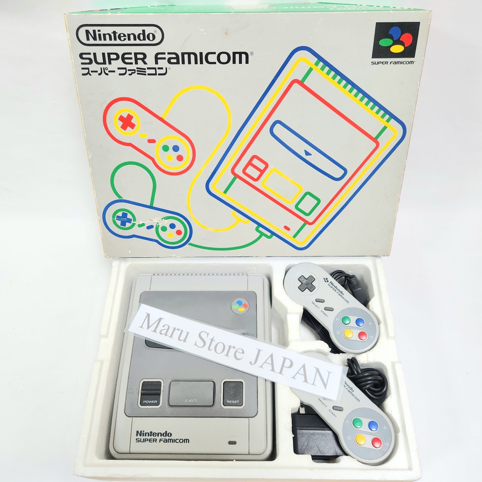 SNES Nintendo SuperFamicom Console Select Accessory Box【E+】Disassembled Cleaned
