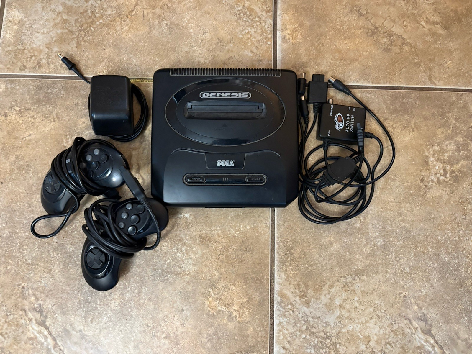 Sega Genesis Model 2 Console System Bundle Cords And 2 Controllers Tested Works