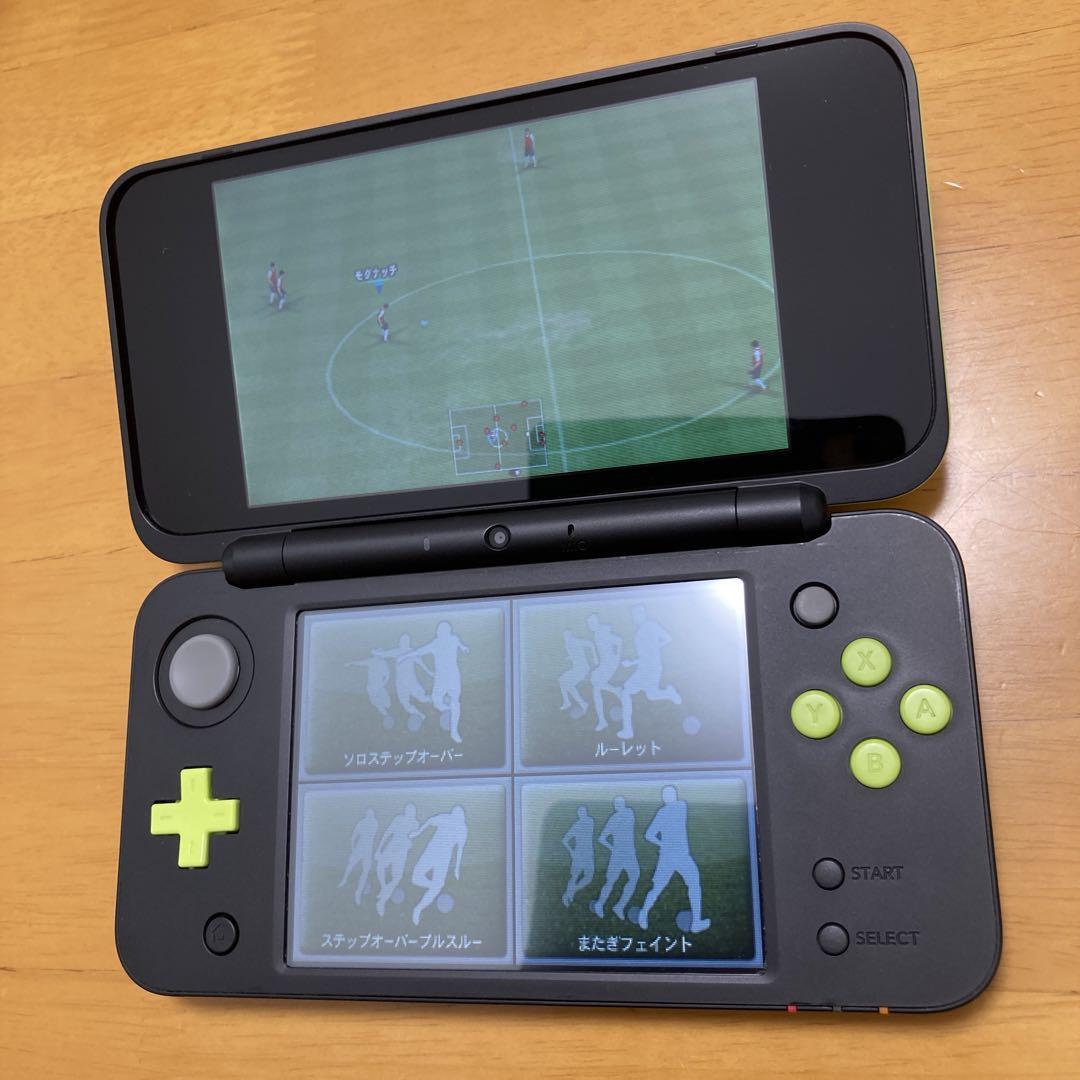 New Nintendo 2DS XL LL Black Lime Console Stylus Working Tested Japanese ver