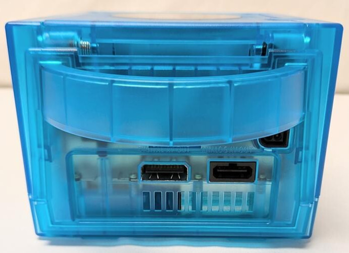 Nintendo GameCube Translucent Funtastic ICE BLUE Gaming Console System Bundle
