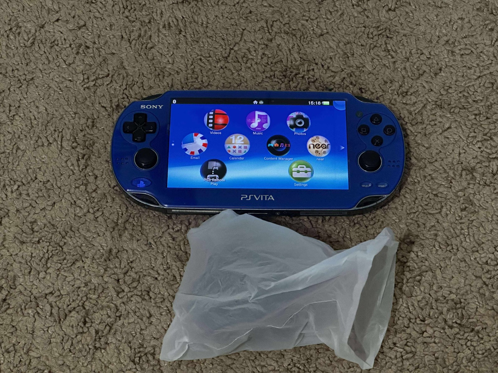 Sony PlayStation PS Vita OLED PCH-1000/1100 Blue WIFI, US Seller – SHIP IN 1-DAY