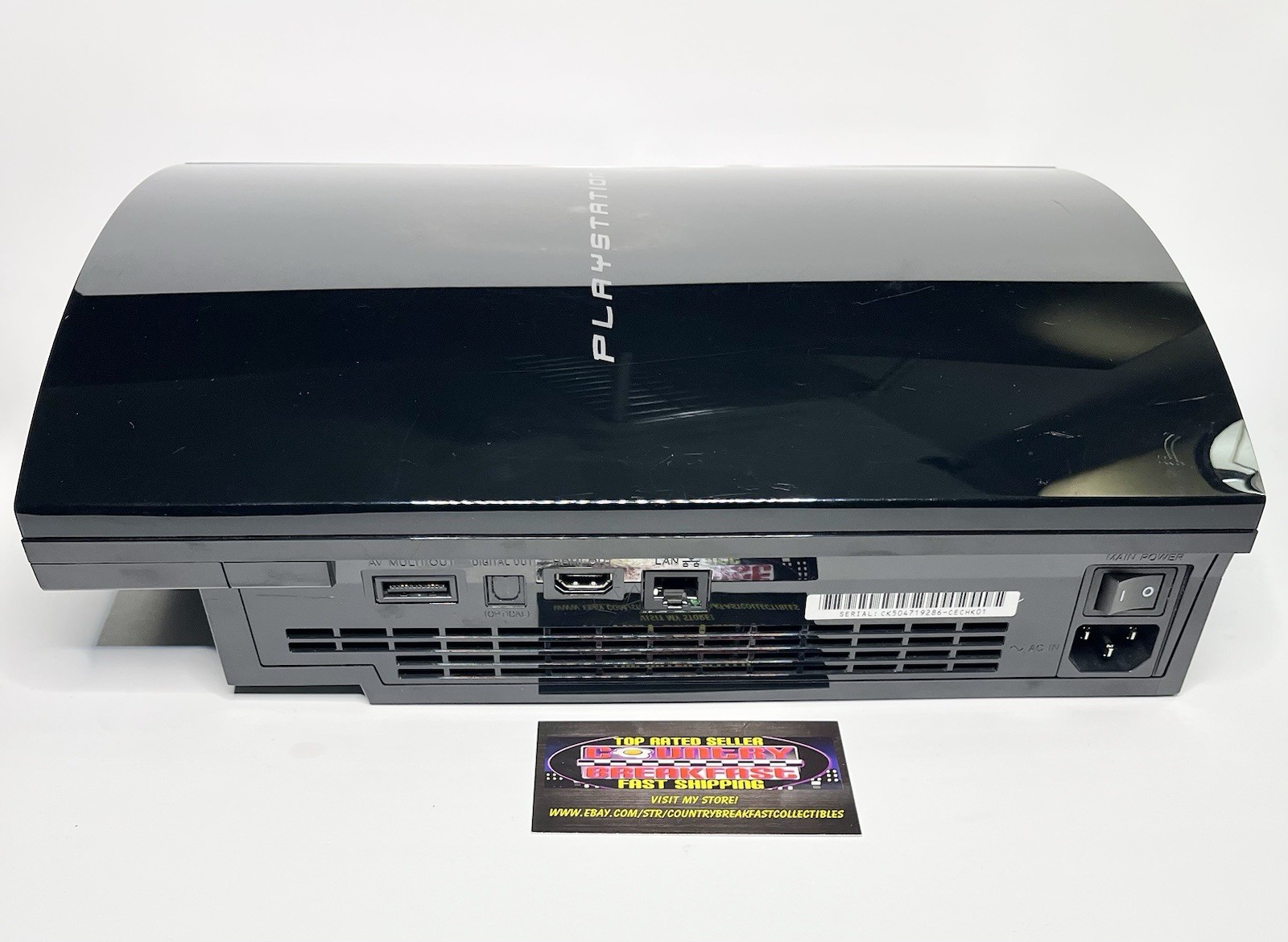Sony Playstation 3 PS3 CECHK01 80GB Fat Console w/ Controller HDMI Tested Nice!