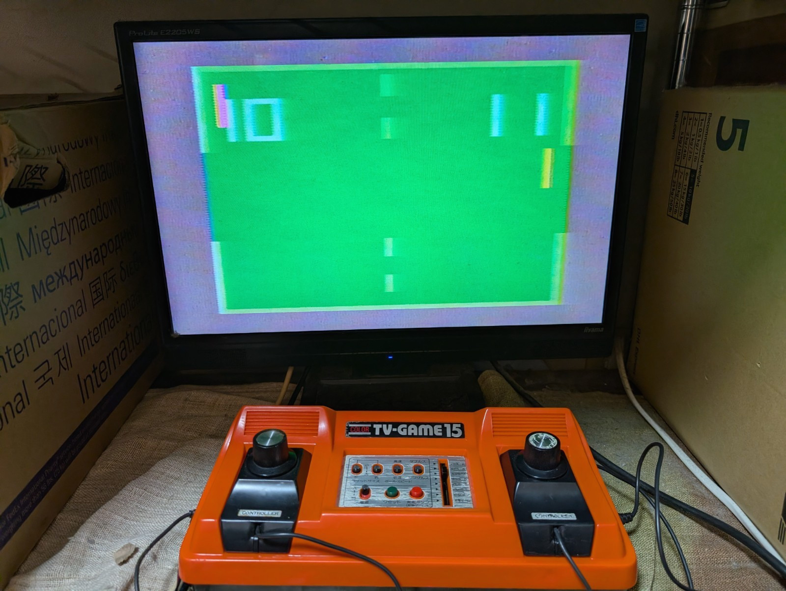 Nintendo Color TV game TV-GAME15 CTG-15V console Japan Box Manual