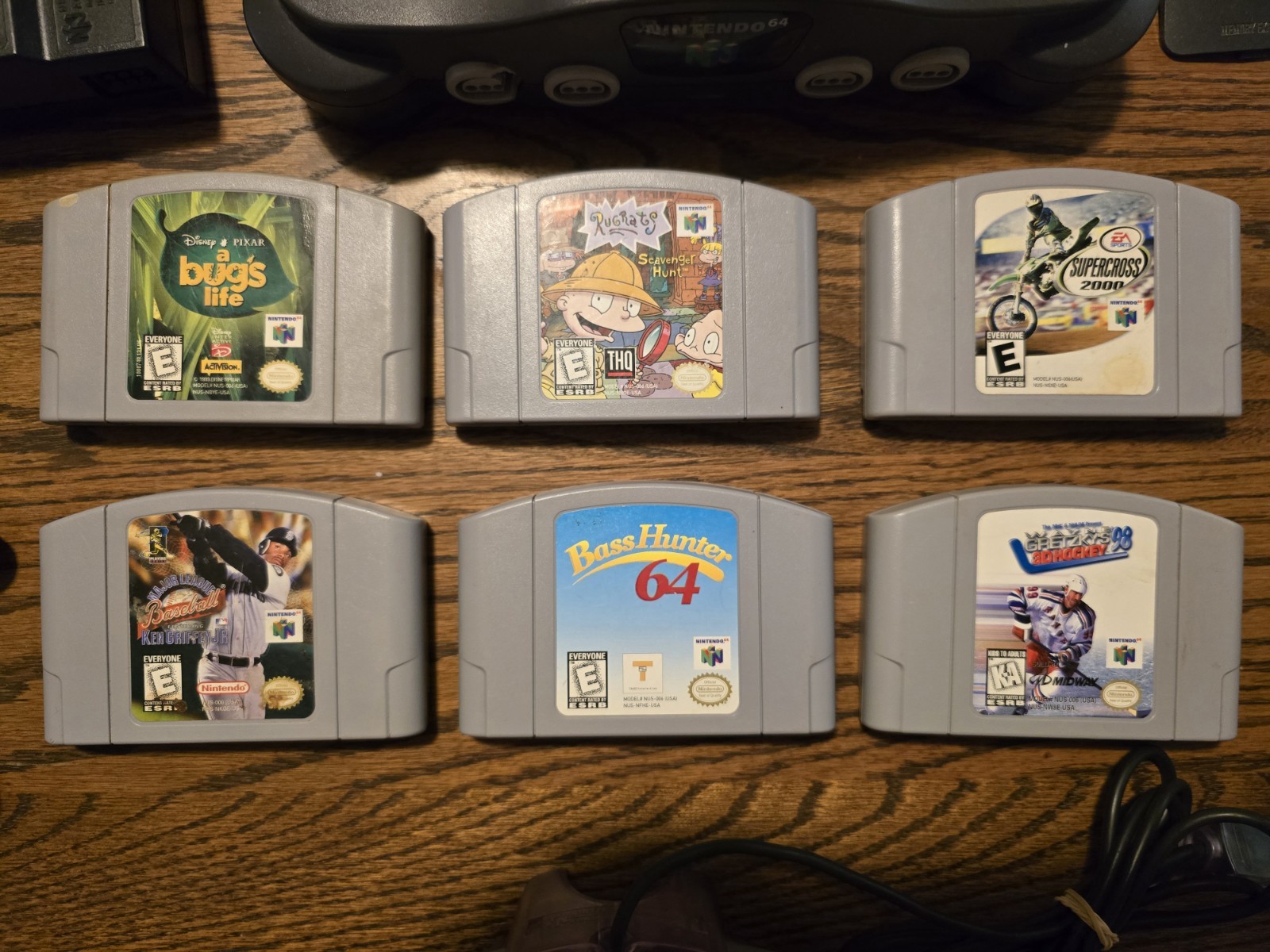Nintendo 64 (N64) Console Bundle With Expansion pak + 6 Games + 3 Controllers