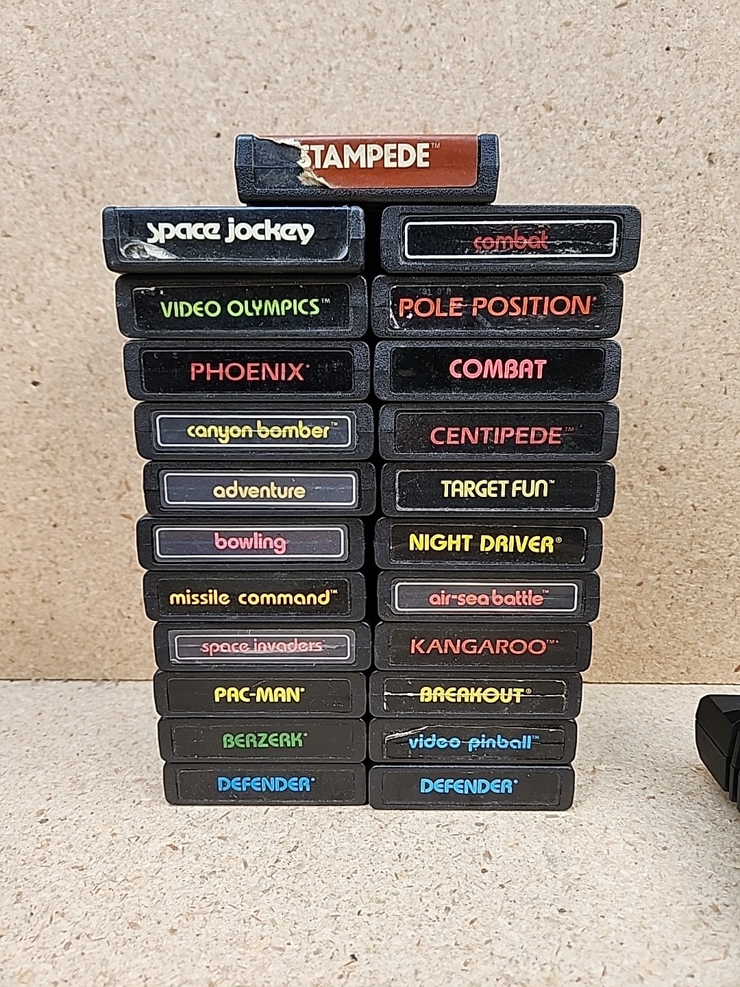 Huge Atari 2600 Junior Jr Console System Bundle w/Controllers & 32 Games TESTED