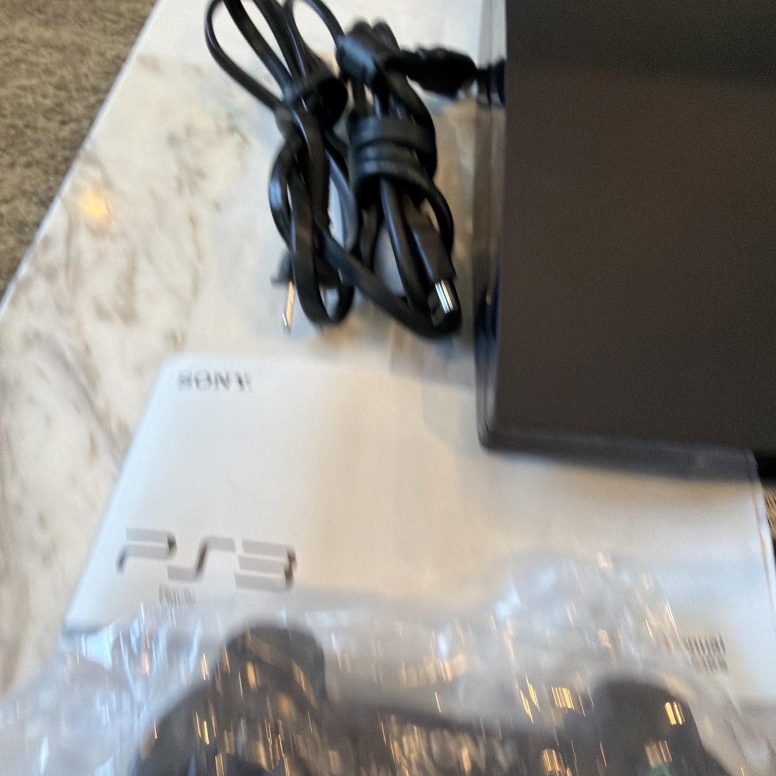 Sony PlayStation 3 Slim Move Bundle 320GB Charcoal Black Console With 5 Games