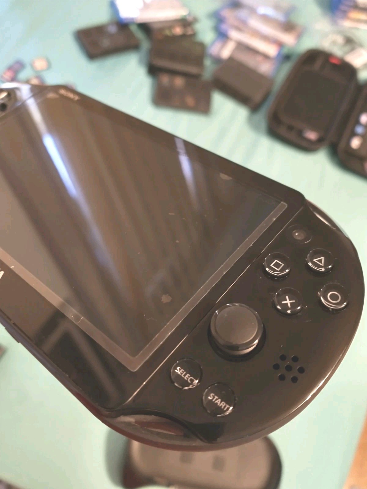 Lot! Sony PS Vita 2K, 2000 Black 8GB, US (PlayStation Vita, PSV) + 8 GREAT Games