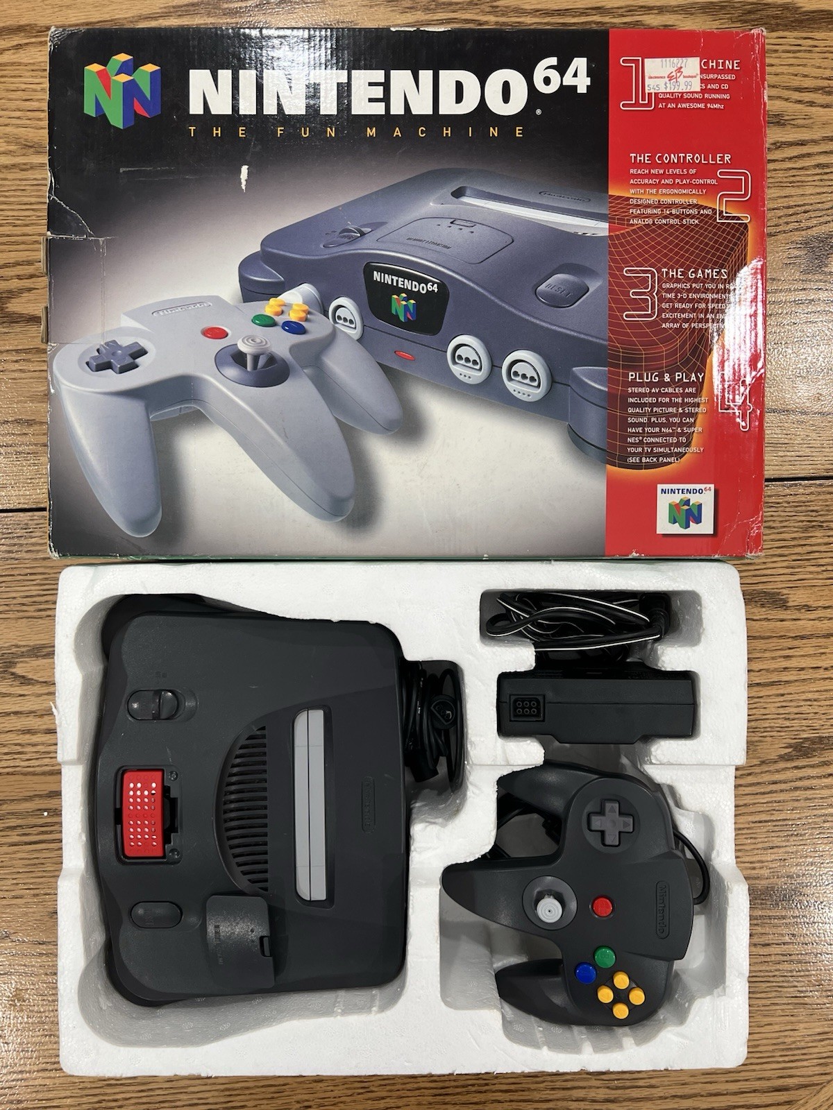 Nintendo N64 Console Bundle w/ Expansion Pak + Controller Pak Near CIB Authentic