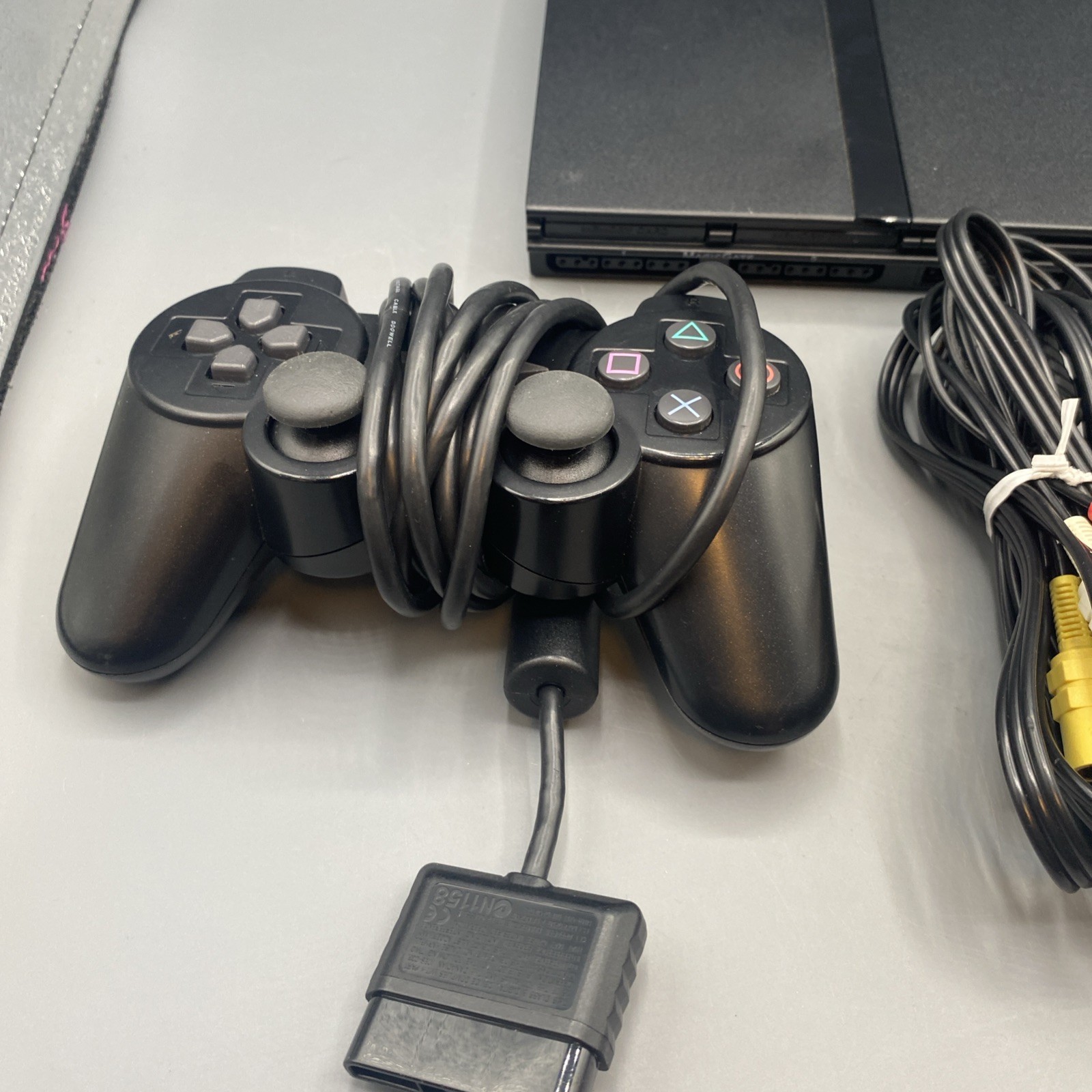 Sony PlayStation 2 Slim PS2 Console SCPH-79001 Cords & Controller Bundle Tested