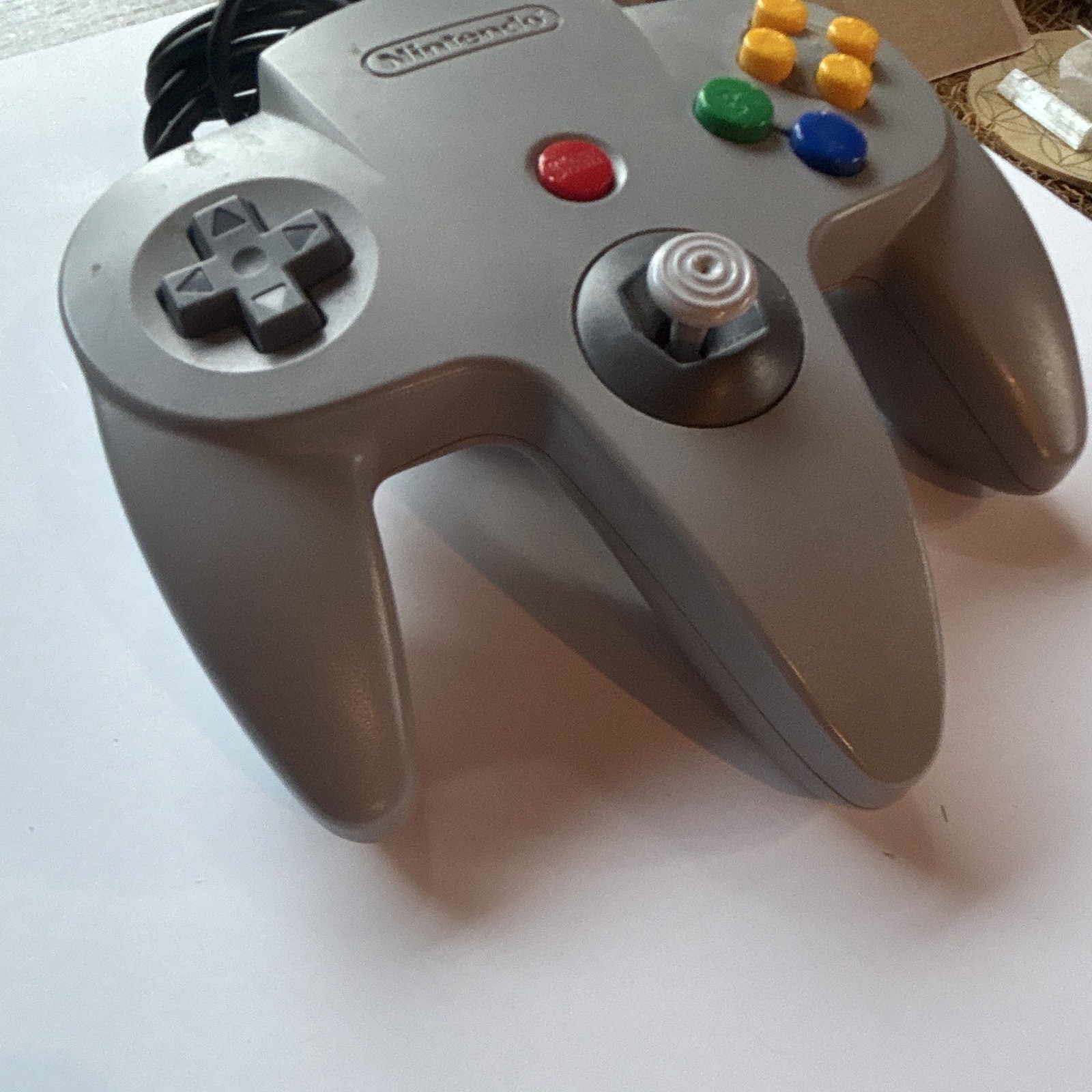 *TESTED* Nintendo 64 N64 Gray Console w/OEM Cables, Controller, & NFL QB Club 99