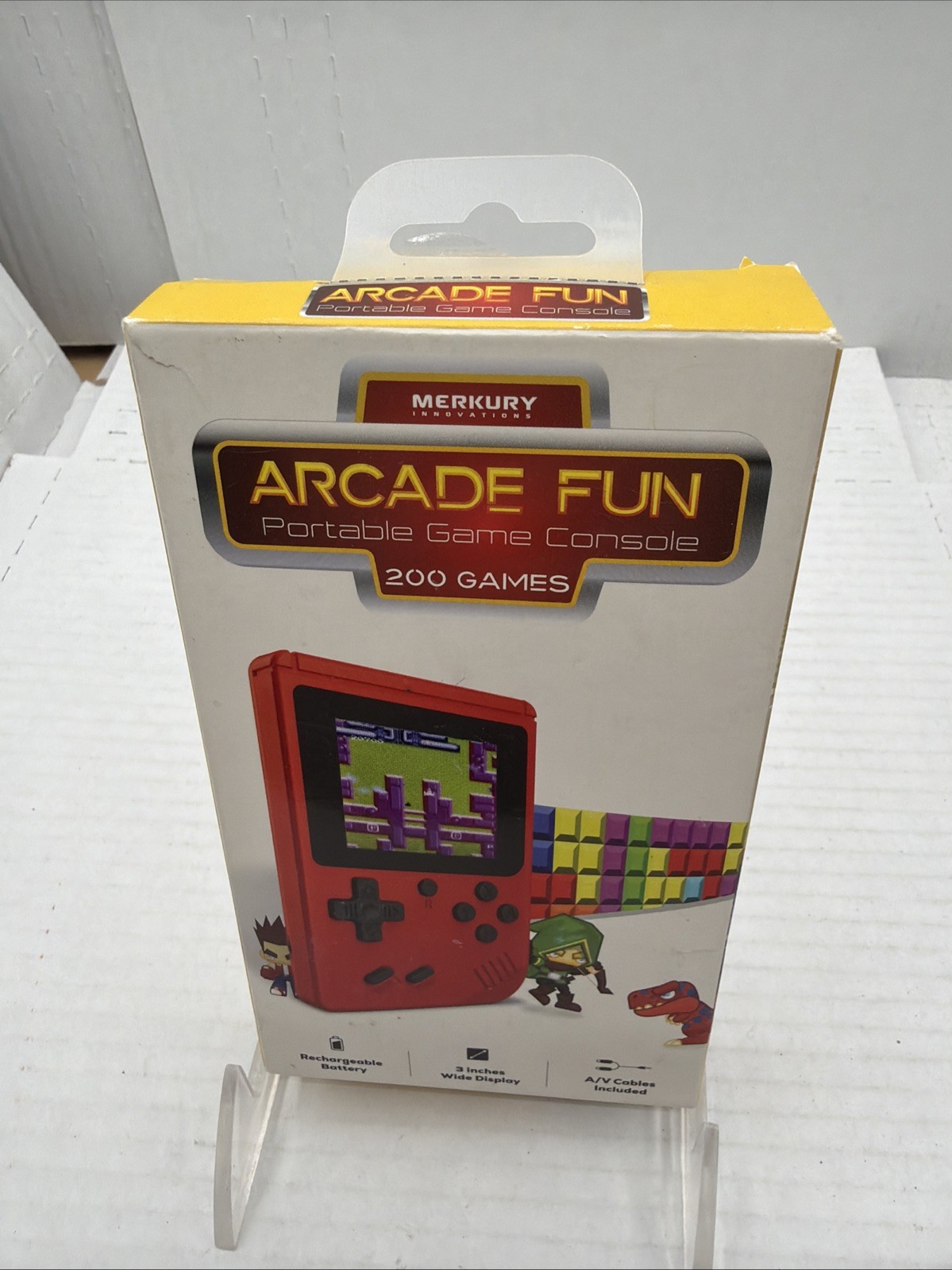 Merkury Innovations ARCADE FUN Portable Game Console – 200 Games Pre-loaded NEW