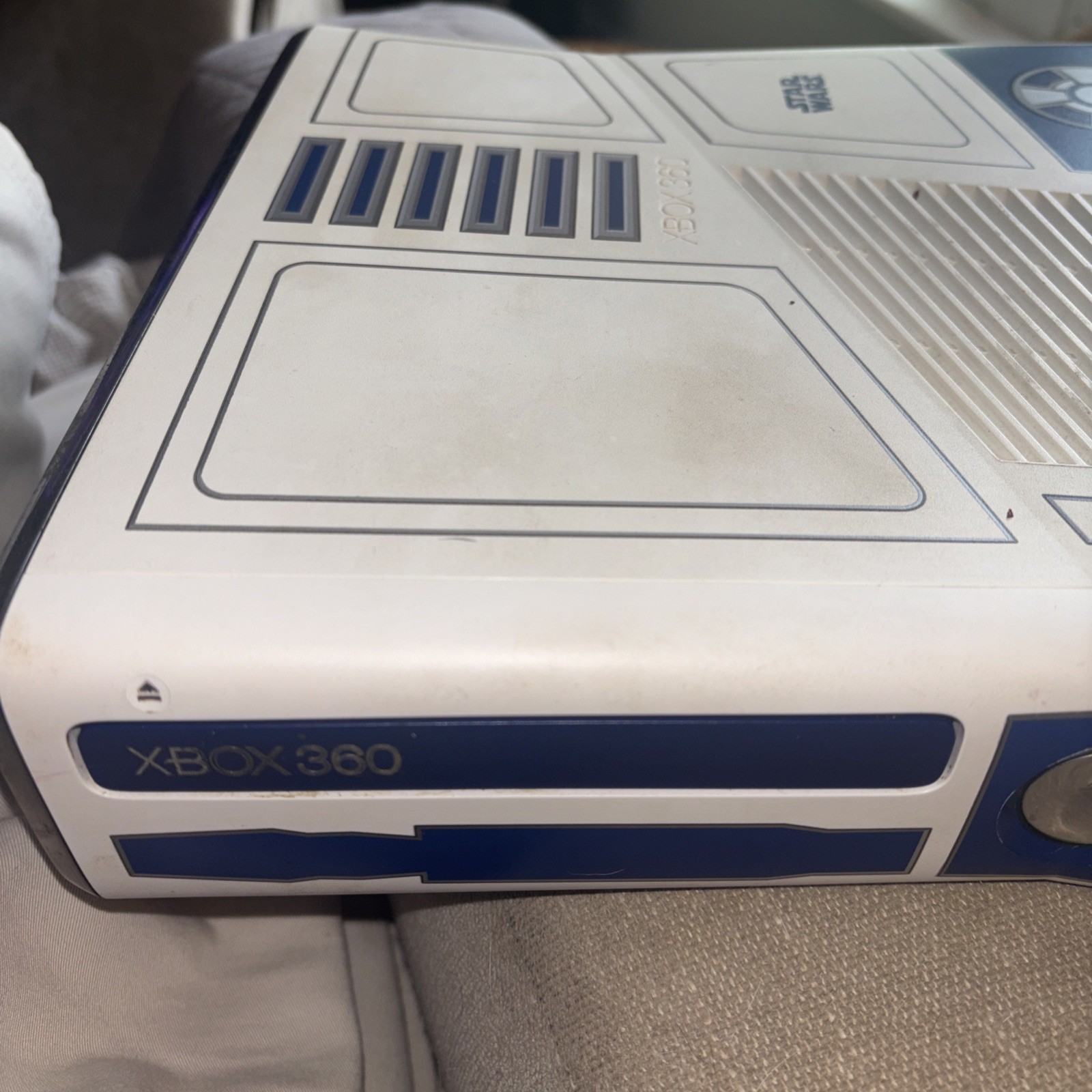 Microsoft Xbox 360 S Star Wars R2-D2 Edition Console White/Blue 320gb #613