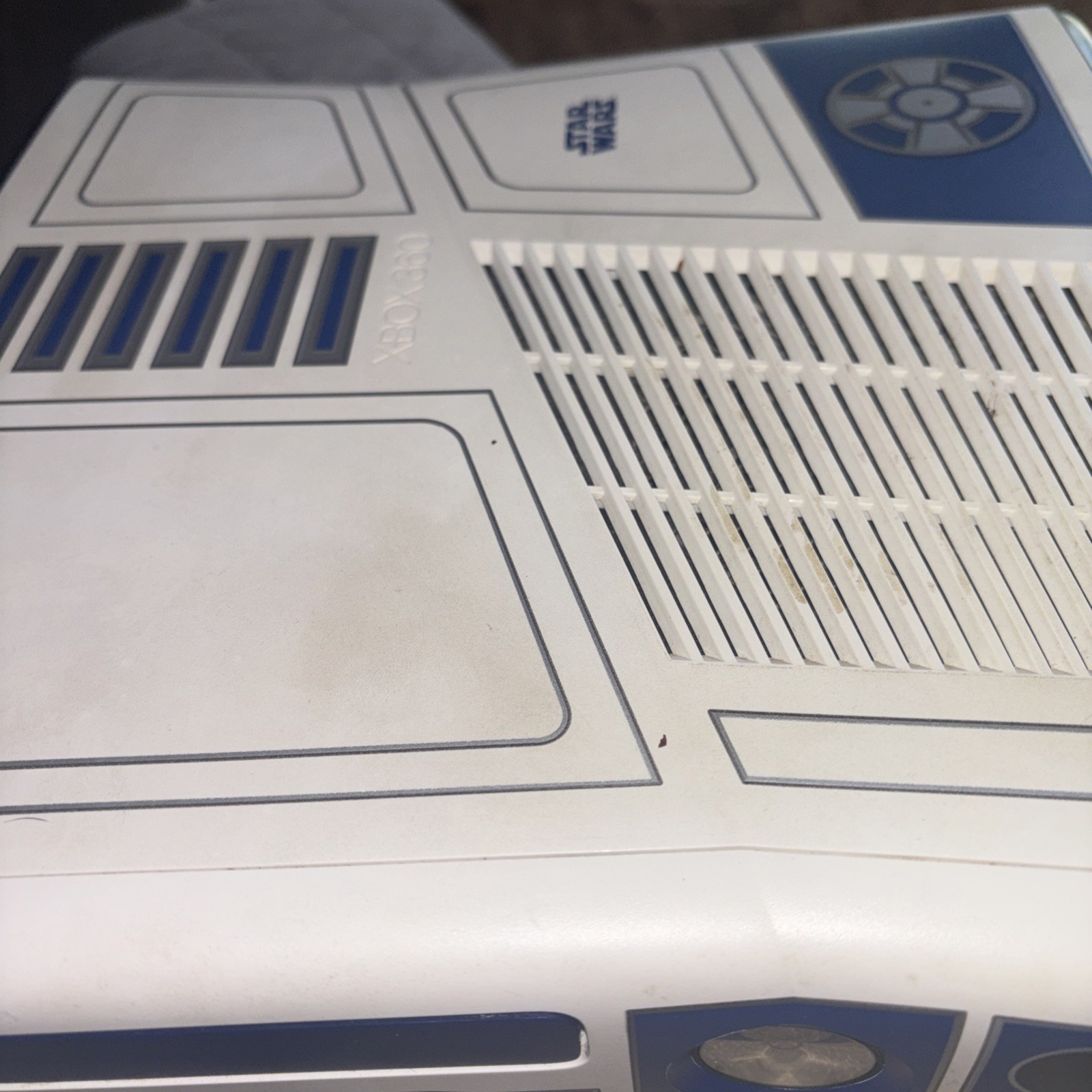 Microsoft Xbox 360 S Star Wars R2-D2 Edition Console White/Blue 320gb #613