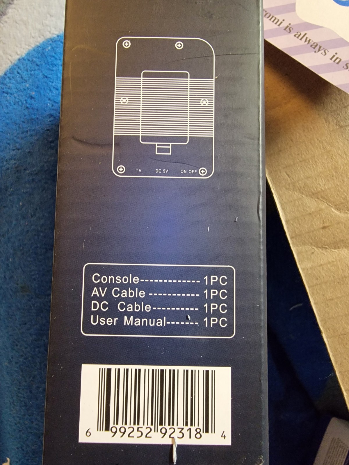 Game Box Plus- Hand Held Game System, Rechargeable Battery, Brand New, Open