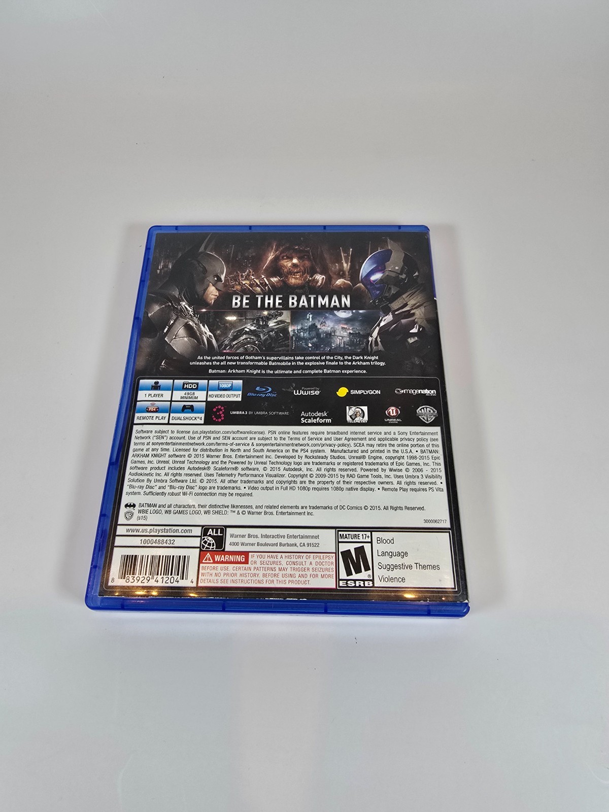Sony CUH-1115A Playstation 4 PS4 Batman Arkham Edition & Accs MB656309052
