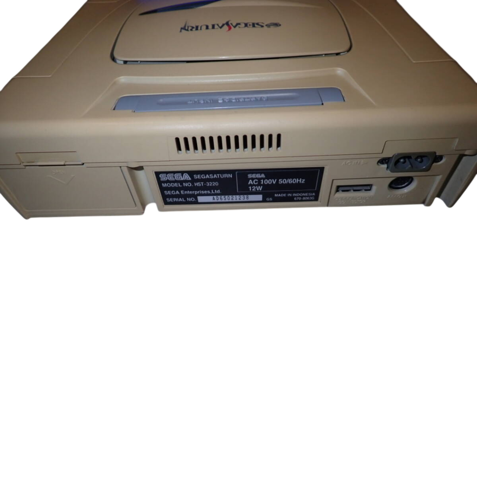 Sega Saturn Console only HST-3220 White NTSC-J Japan Japanese Tested from JP