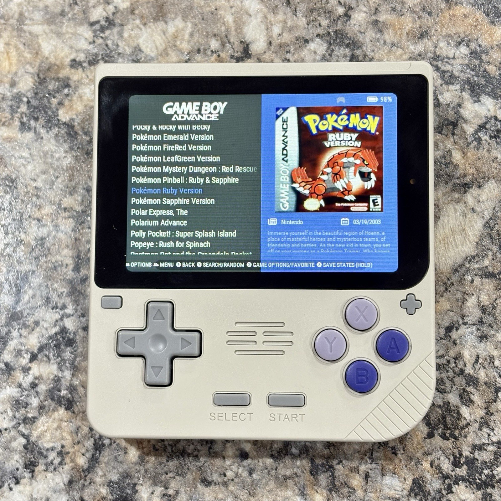 New PowKiddy V10 Gaming Handheld New 64GB Card Custom Loaded Ready To Play
