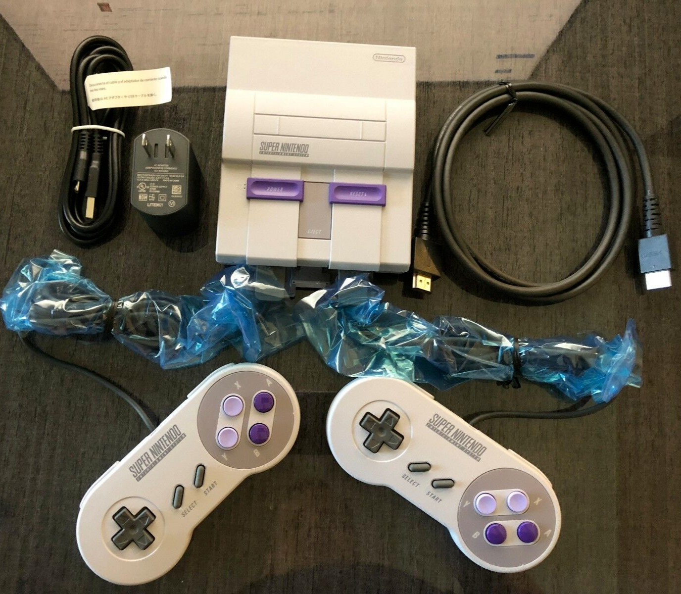 Authentic SNES Super Nintendo Classic Mini Super Entertainment System 21 Games