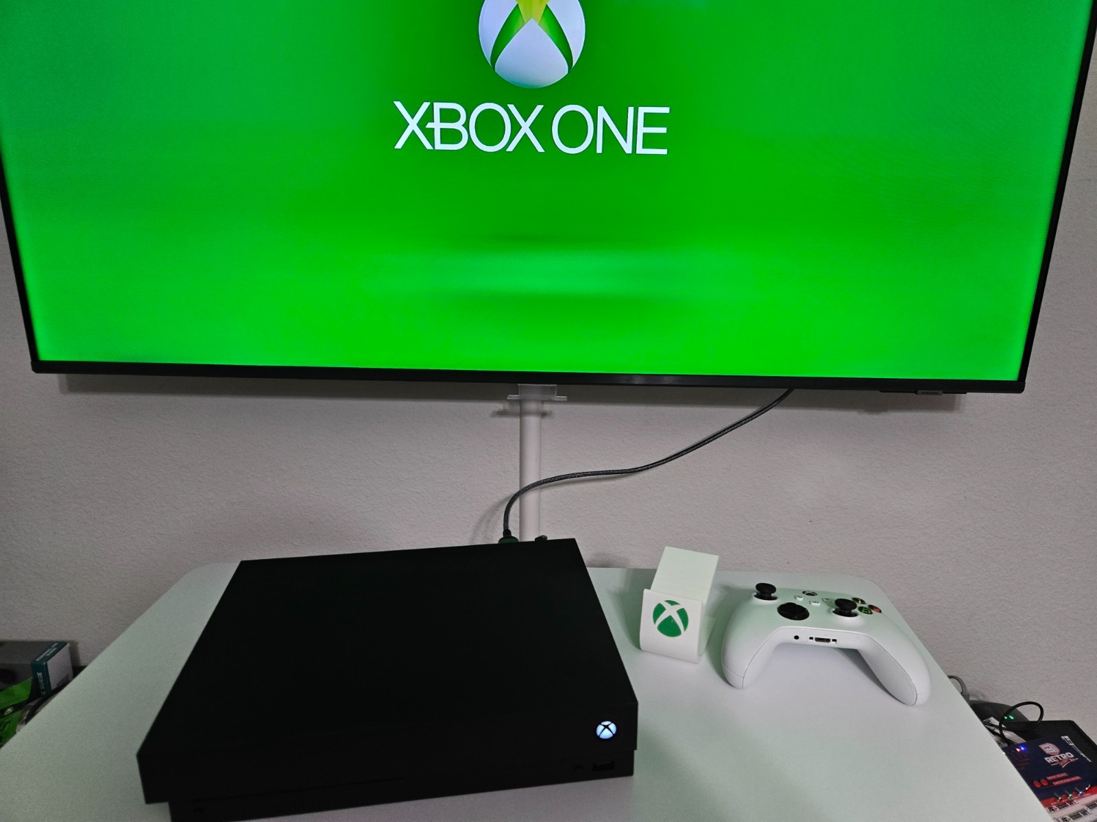 Microsoft Xbox One X 1TB Console Gaming System With Controller and free stand