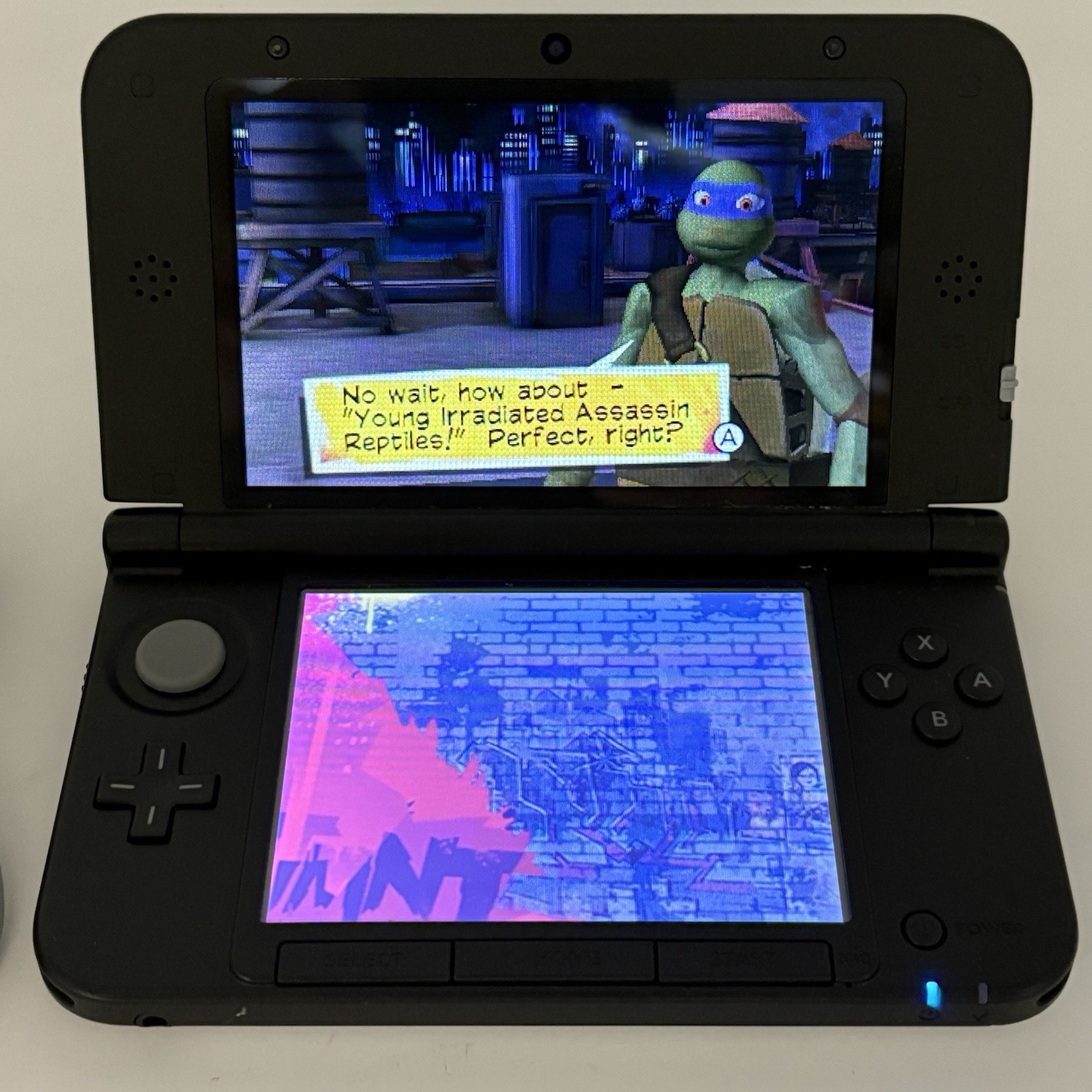 Nintendo 3DS XL Mario & Luigi Dream Team Limited Edition 30th Silver *READ Crack