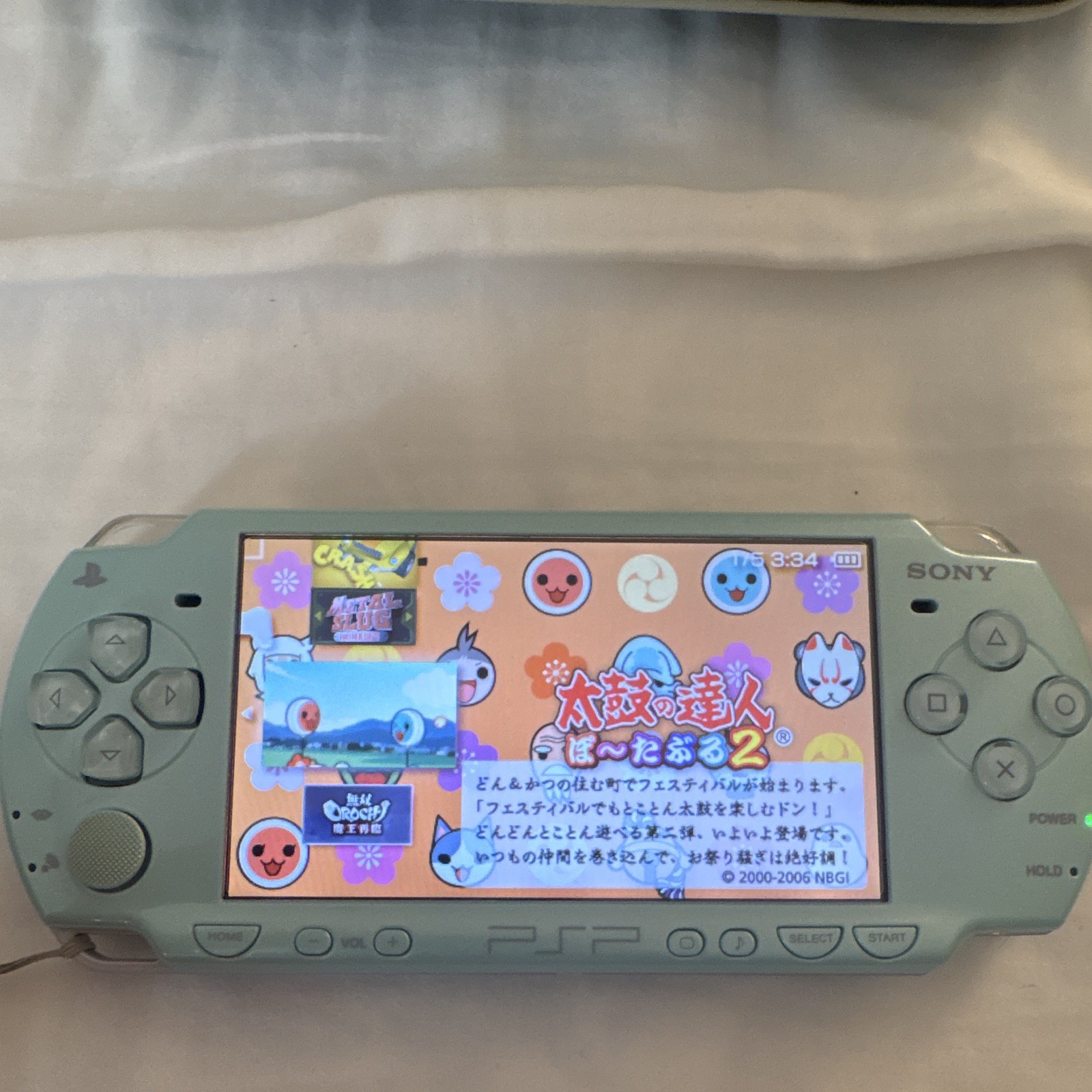 Sony PSP-2000 Felicia Blue Console Japan Tested Working + Case + Shell