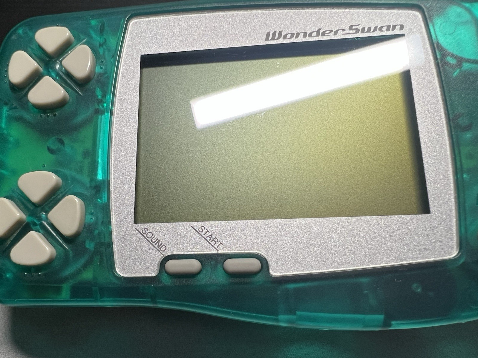 Bandai WonderSwan Clear Green Handheld Working US Seller