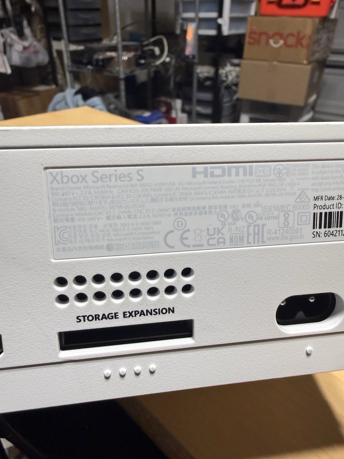 Microsoft Xbox Series S 1883 Console FOR PARTS/REPAIR ONLY – Overheating READ