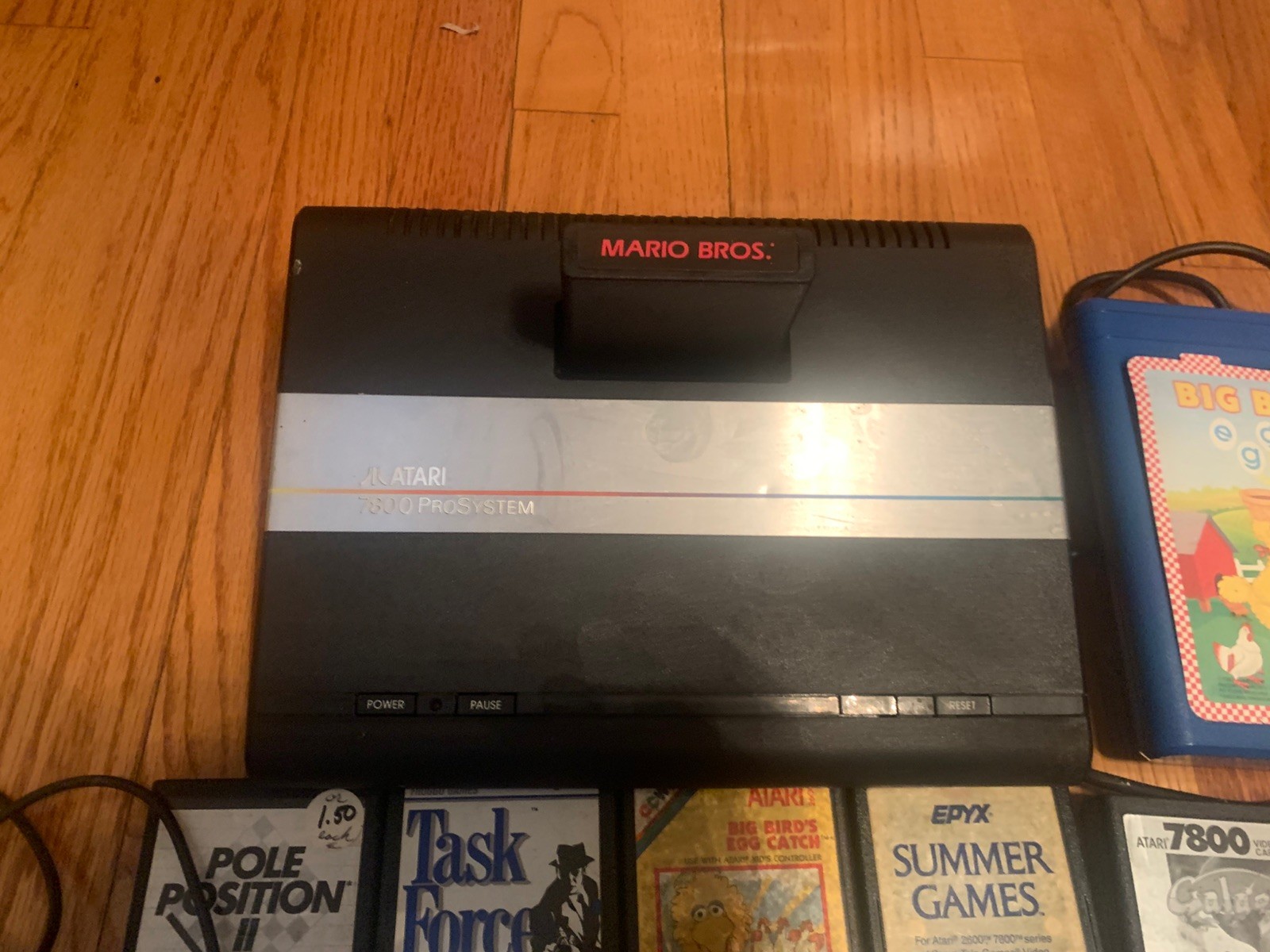 Atari 7800 ProSystem Vintage Video Game UNTESTED Console /Lot games controller