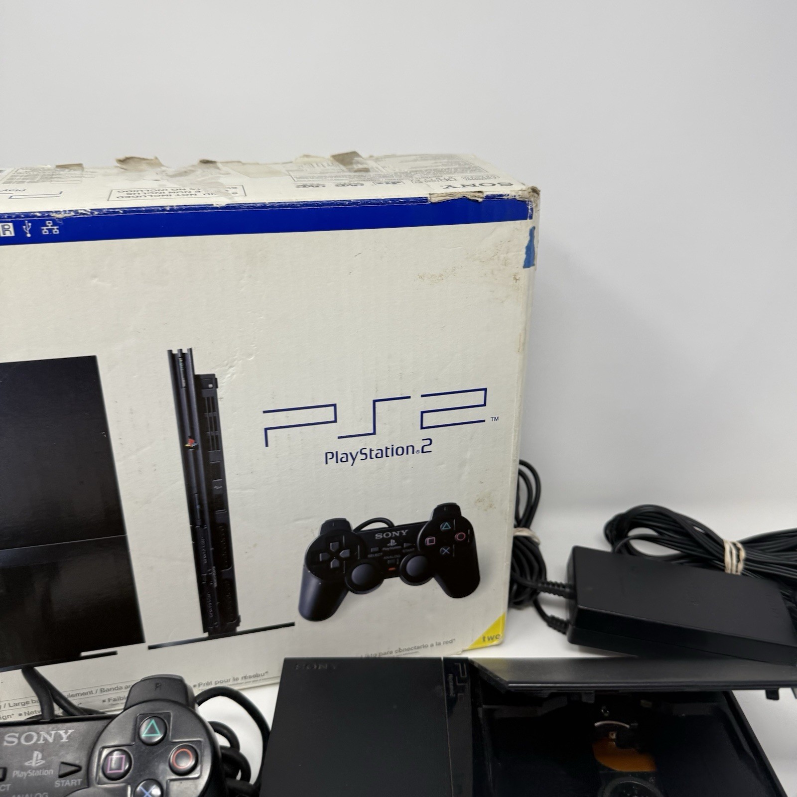 Sony PlayStation 2 PS2 Slim Console (SCPH-75001) with box – NO MANUAL