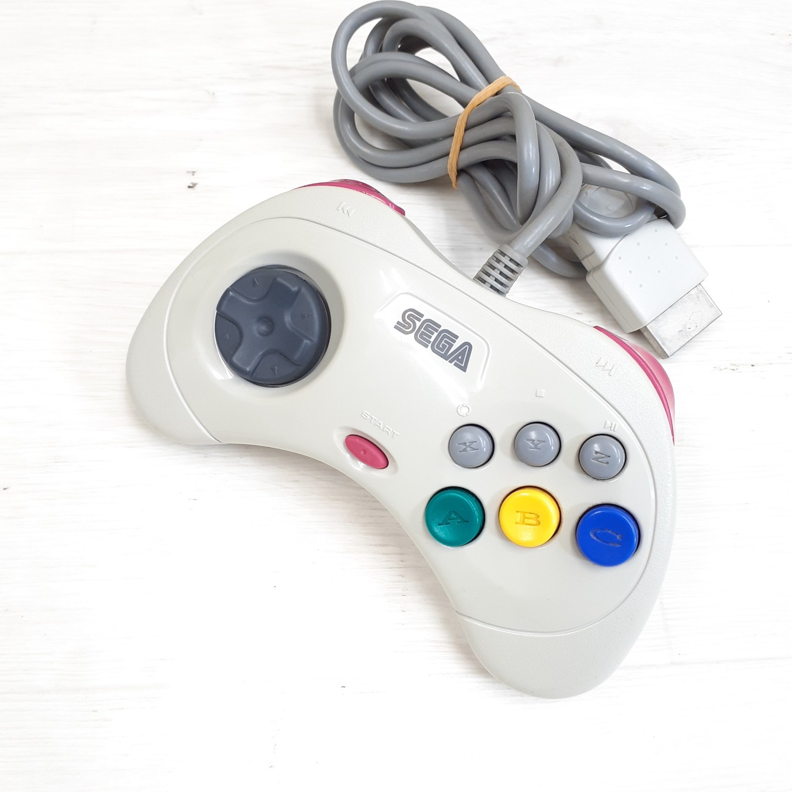 Sega Saturn Console Japan White bundle with 2 Controllers & 5 Games Virtua Fight