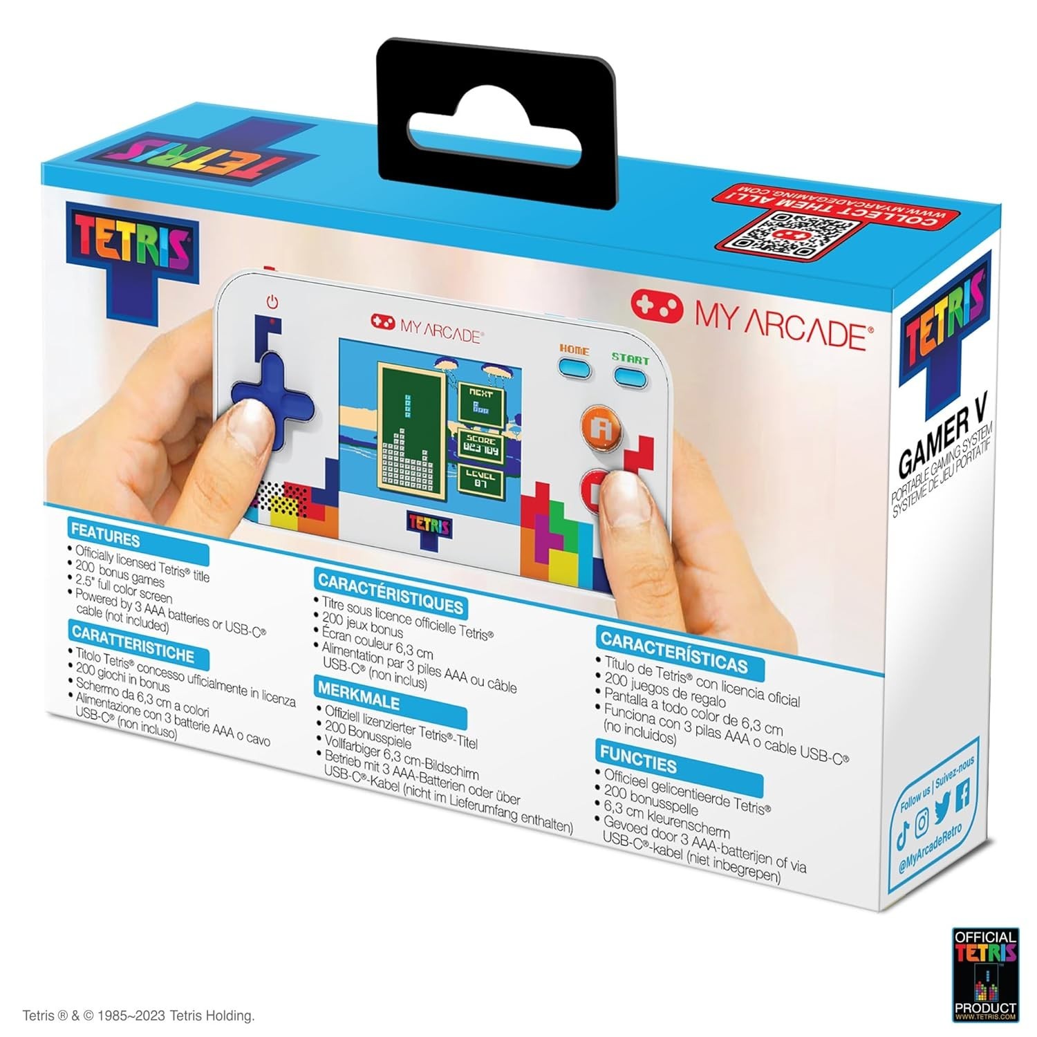 Tetris Gamer V: Tetris Game preloaded with 200 Bonus Games, Arcade Classics, …
