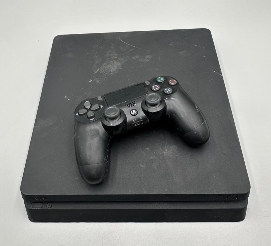 Sony PlayStation 4 Slim PS4 1TB CUH-2115B Gaming Console + Black Controller Fair
