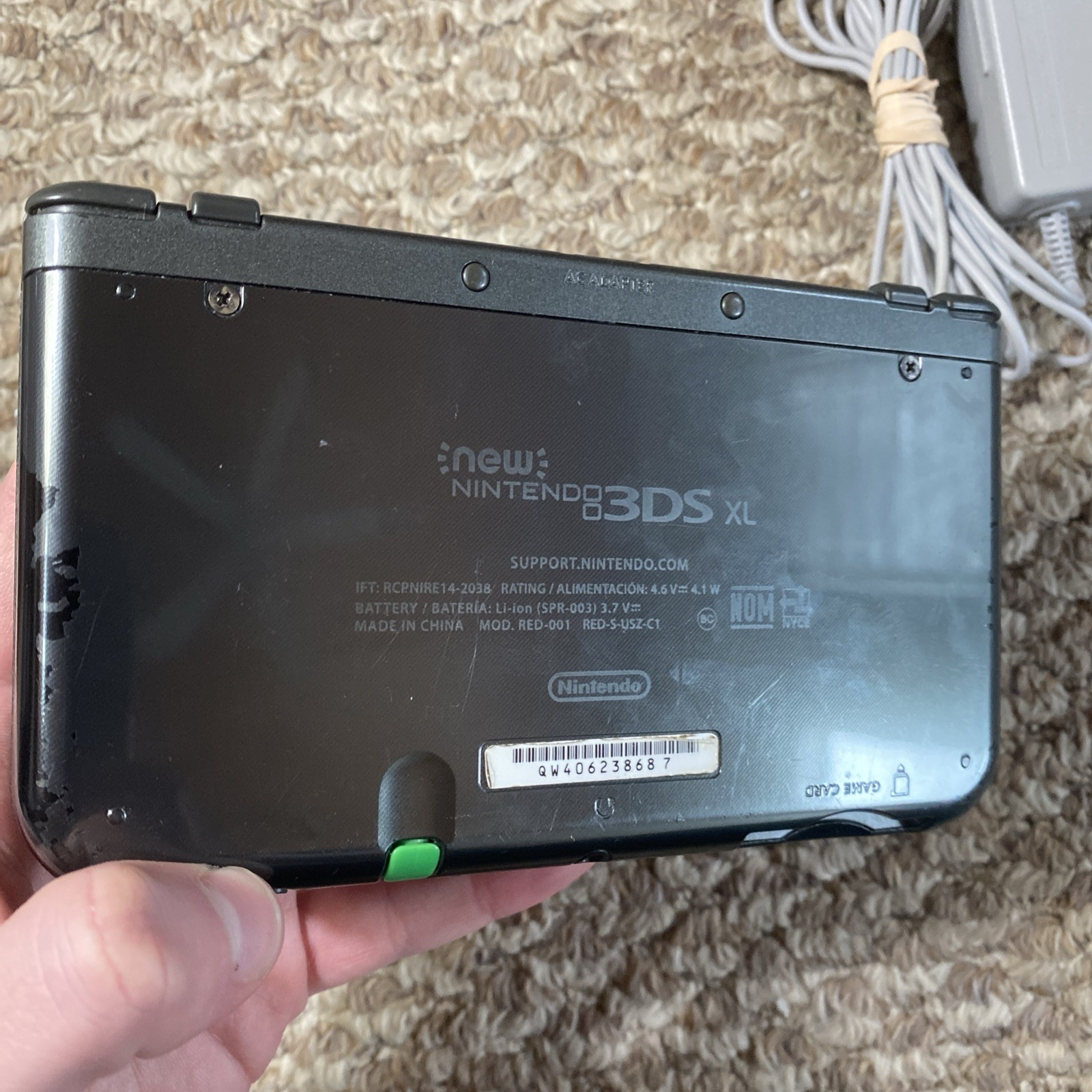 New Nintendo 3DS XL Metallic Black USA Top IPS With Charger And Stylus