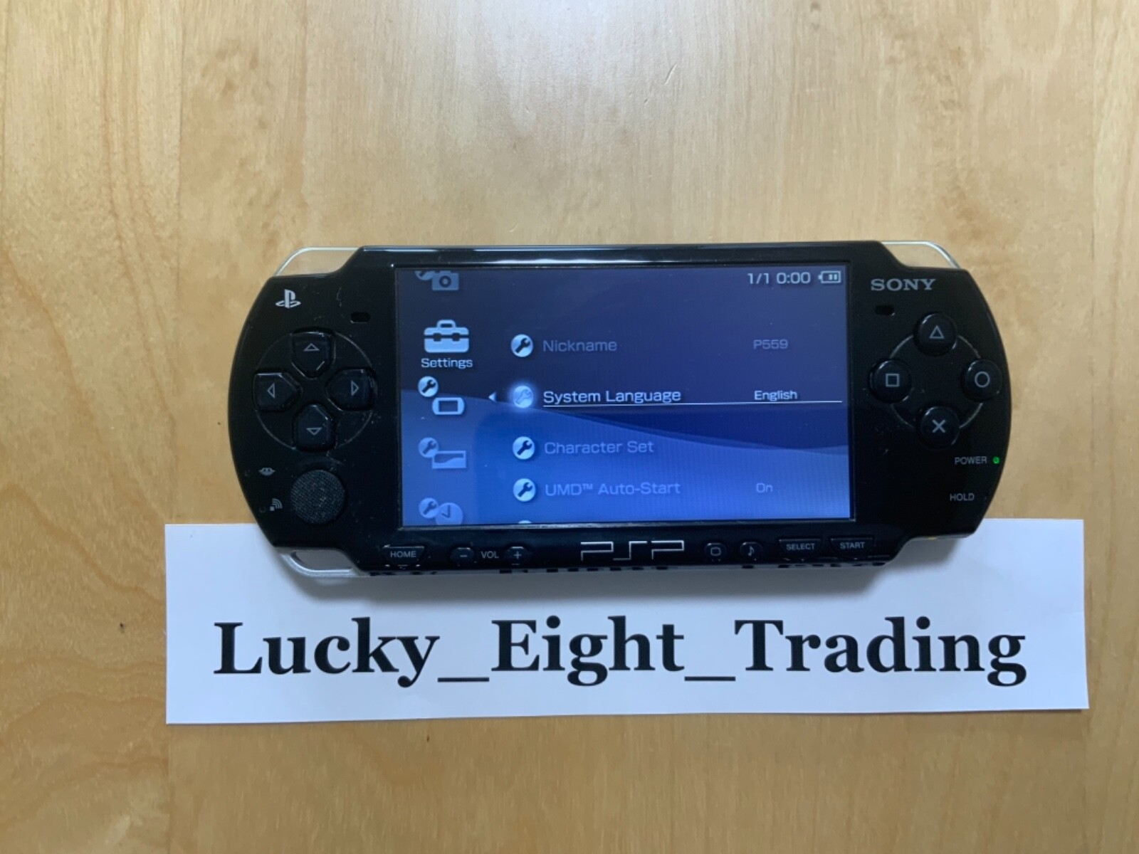PSP 2000 Piano Black Console only No Battery [H]