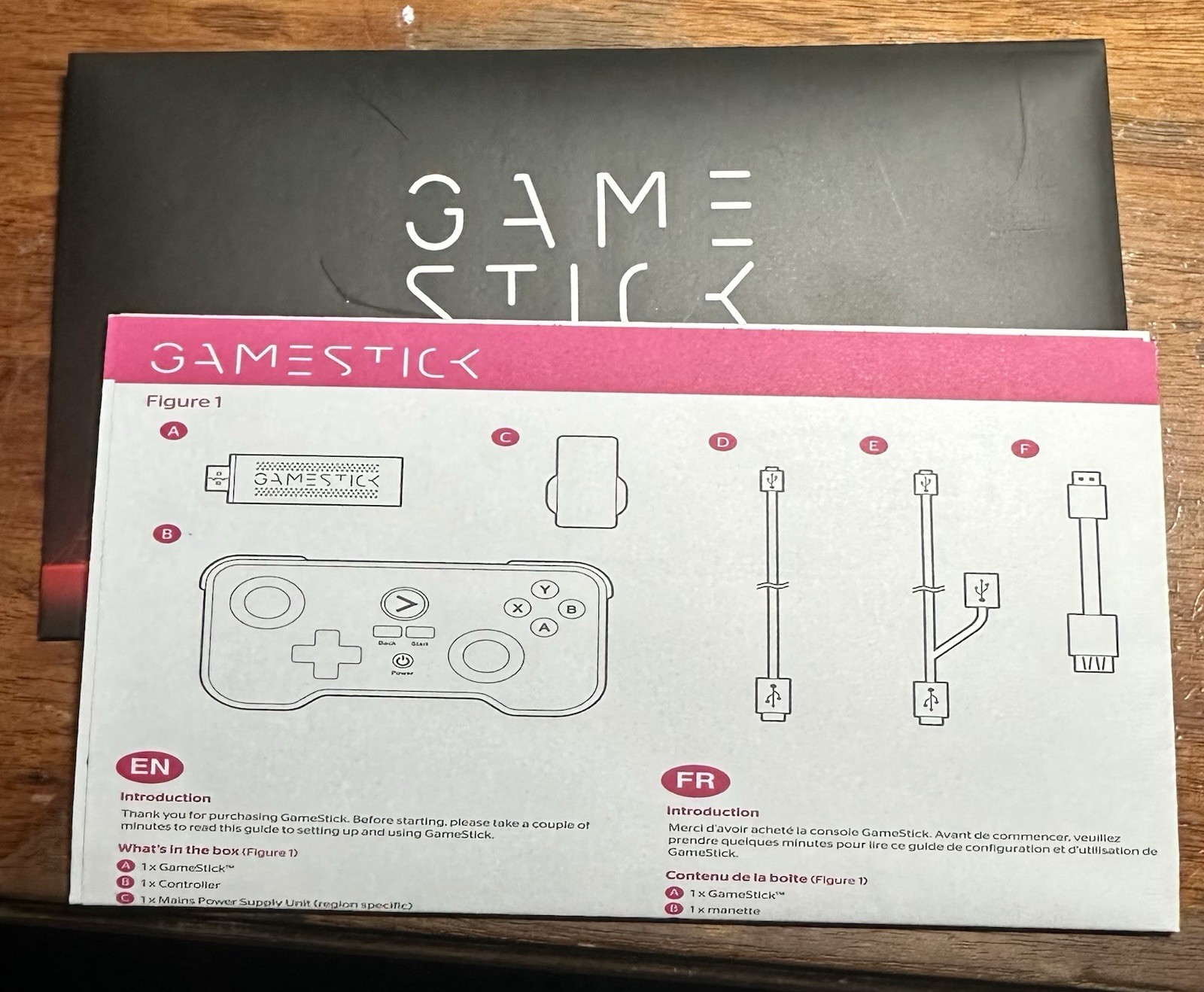 PLAYJAM GAMESTICK Portable Game Console & Cords – NO USB STICK