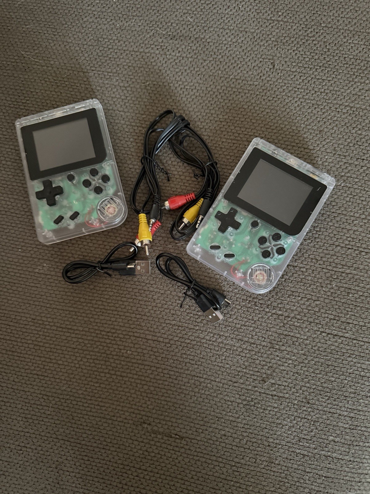 Tech Solutions Set Of 2 Arcade Fun Portable Gaming Console 200 Classic Games