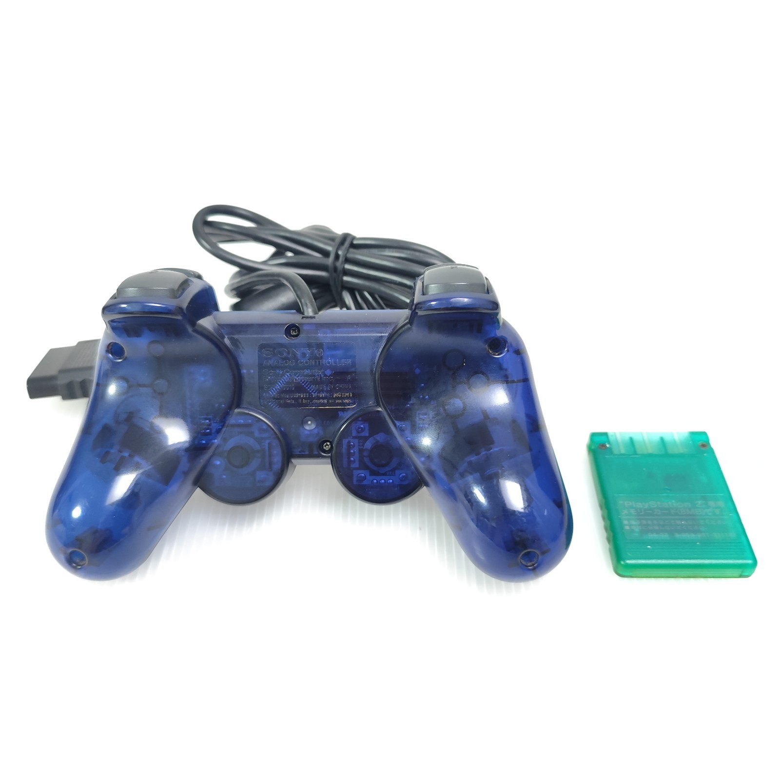 SONY PS2 Fat Game Console Set Boxed SCPH-37000L Ocean Blue NTSC-J JAPAN