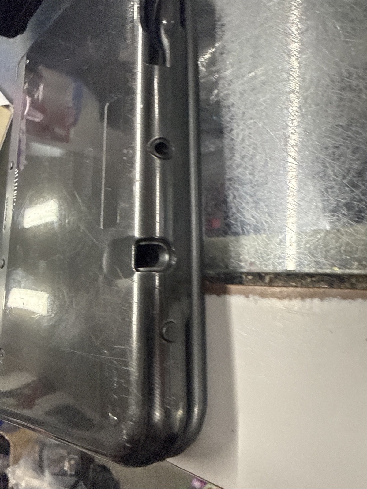 New Nintendo 3DS LL Metallic Black For Parts / Repair / Work
