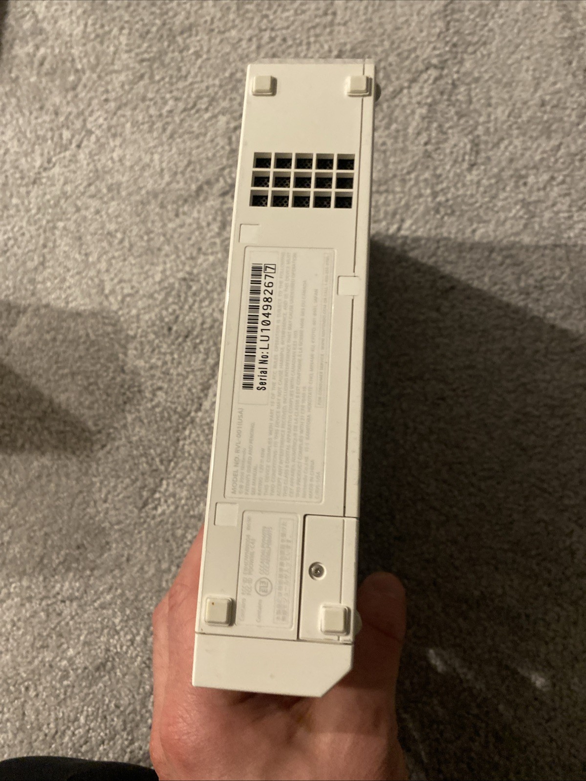 Nintendo Wii RVL-001 512 MB Home Console – White All OEM Cables, No Wii Motes