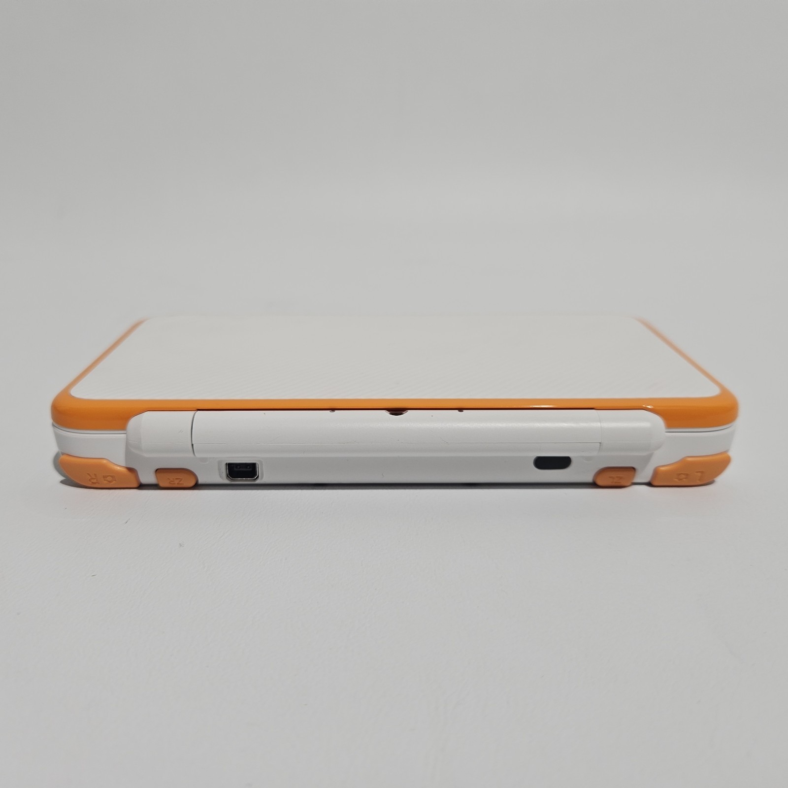 Nintendo 2DS XL Console System White/Orange Clean Tested With Charger