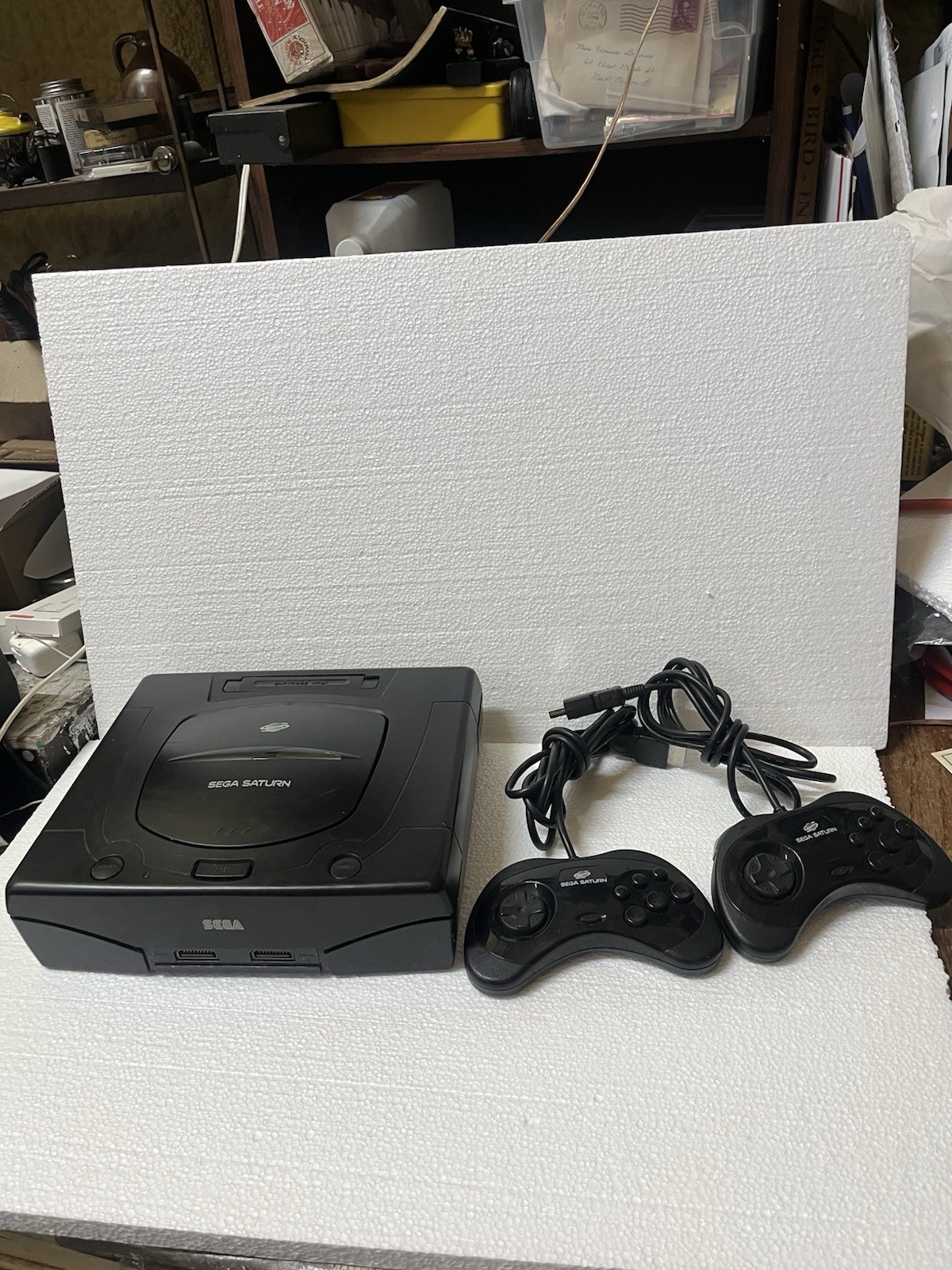 sega saturn mk-80000a lot games Controllers Original box Manual & Papers Working