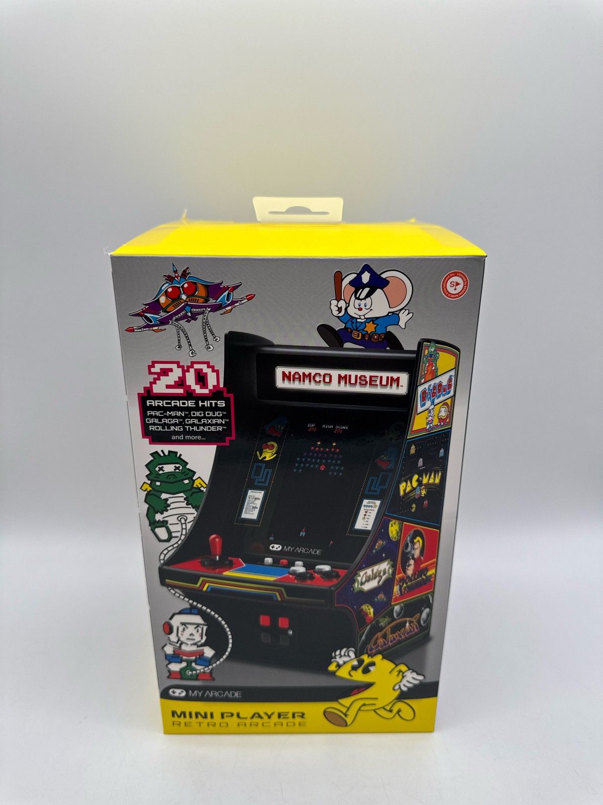 My Arcade 10in Mini Player Arcade Machine 20 Built In Games 4.25in Display Black