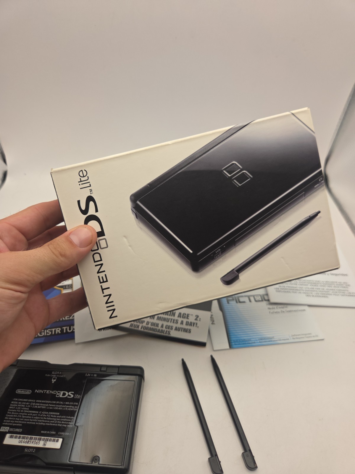 Nintendo DS Lite System – Black In Box CLEAN!