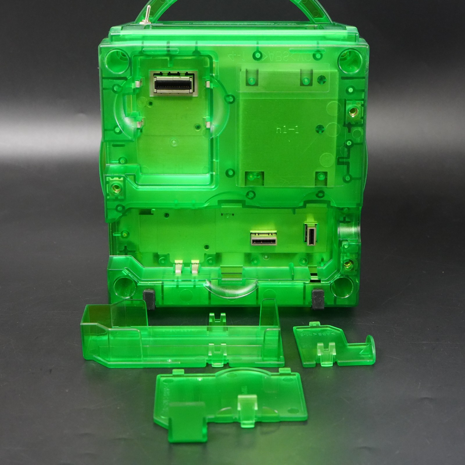 Nintendo GameCube Replacement Clear Green Shell Console NTSC U-C/J Region Switch