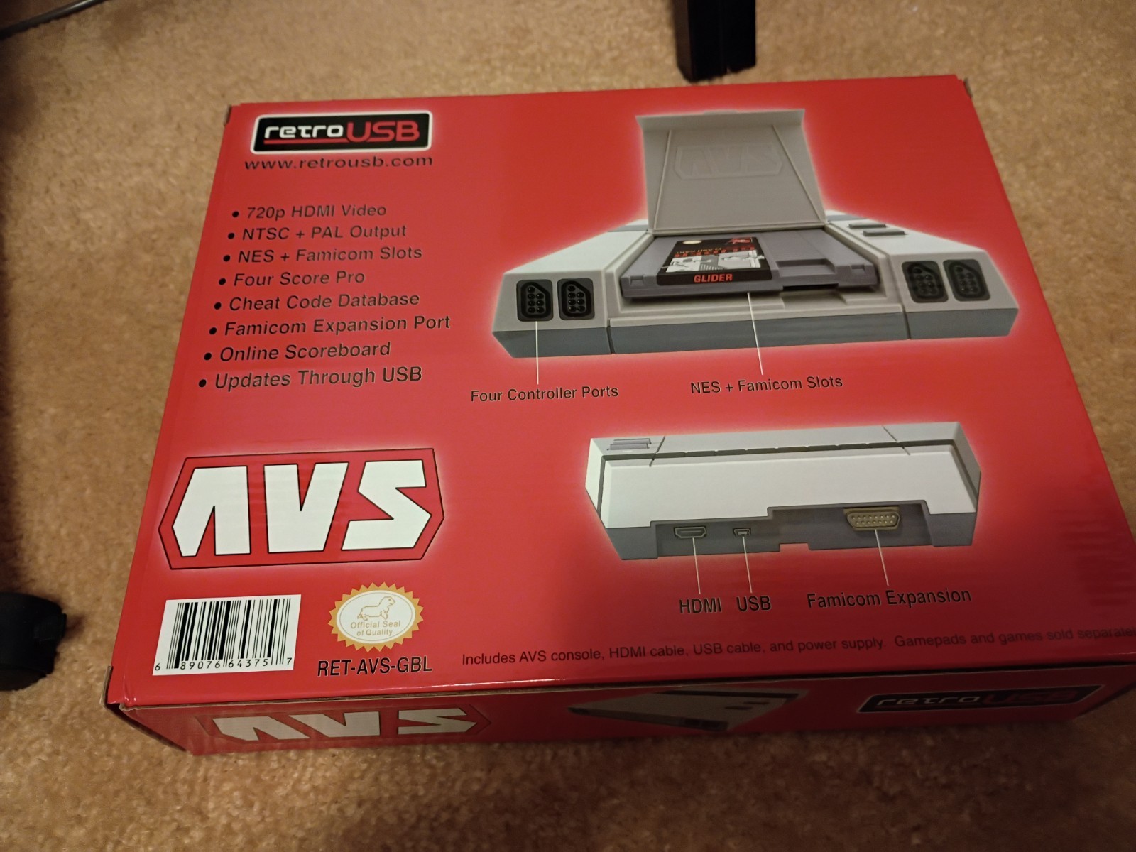 Nintendo NES RetroUSB AVS