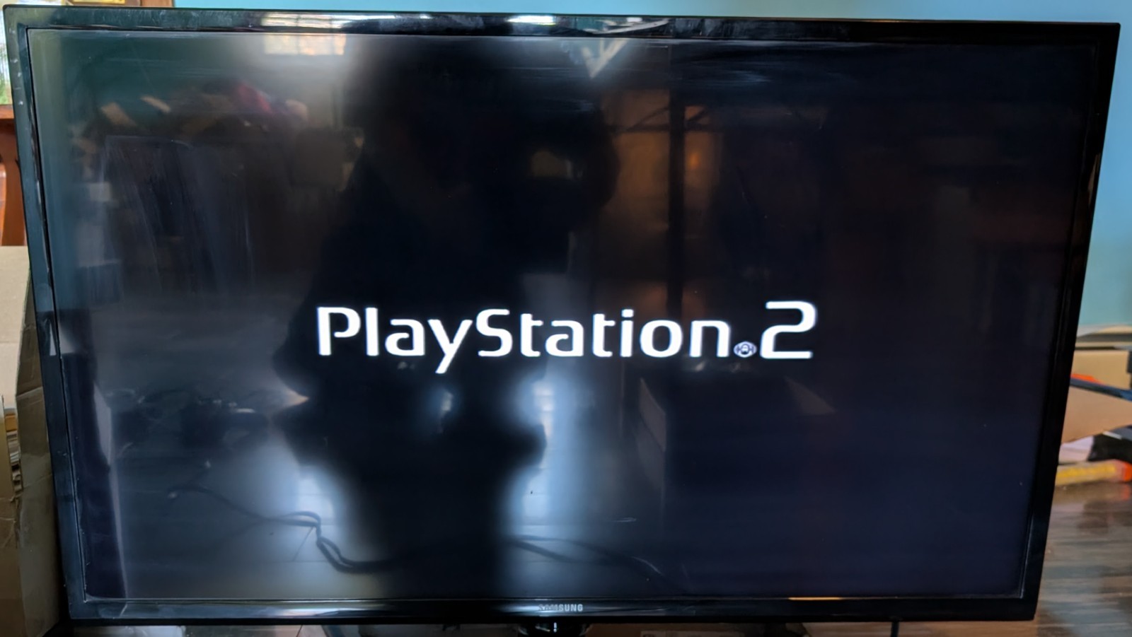 Sony PS2 Slim SCPH-75001 Console Controller Power/AV Cables Bundle Battlefront 2
