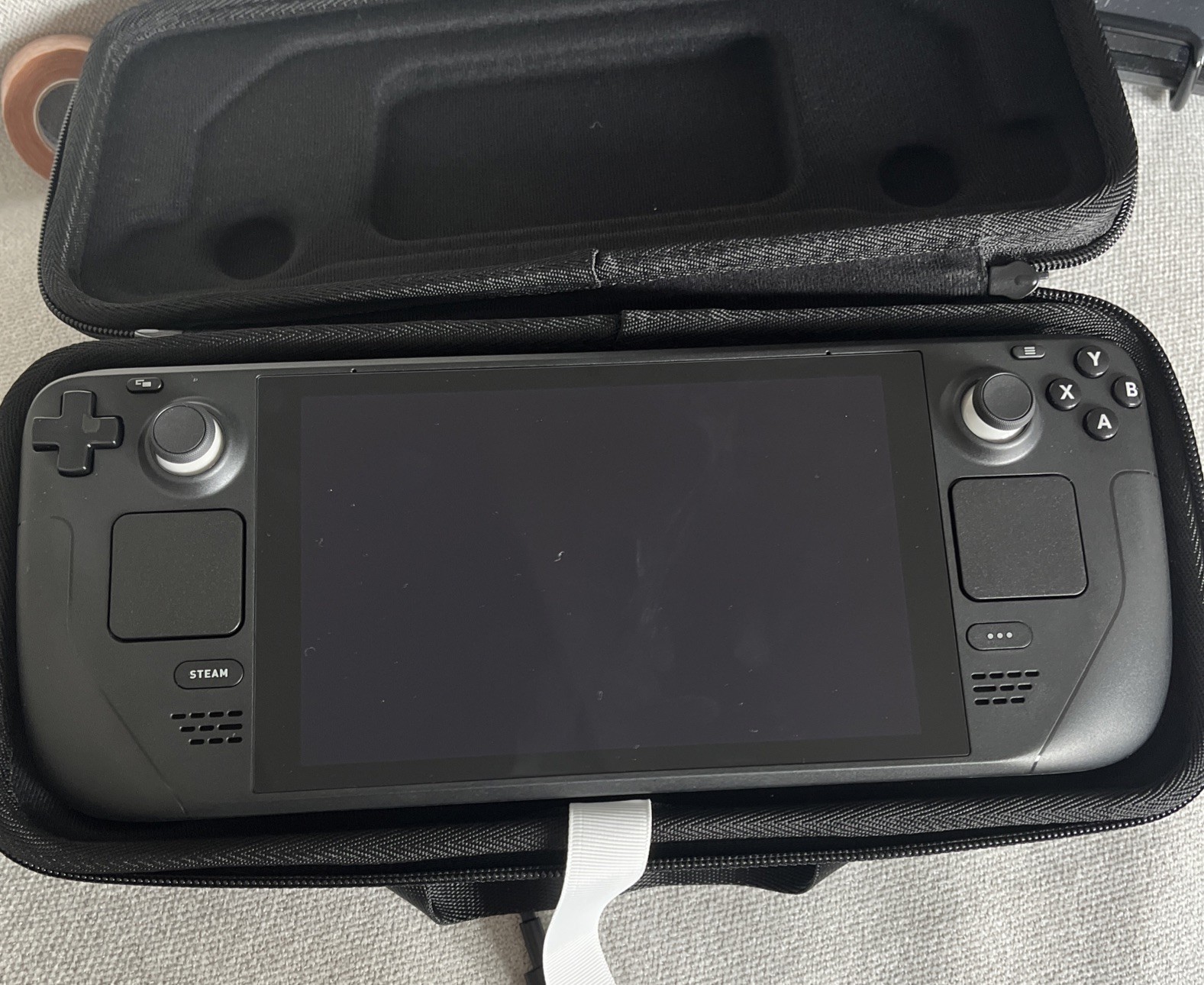 Valve Steam Deck 256GB W/ Caring Case and with a 1TB Memory Card (Black)